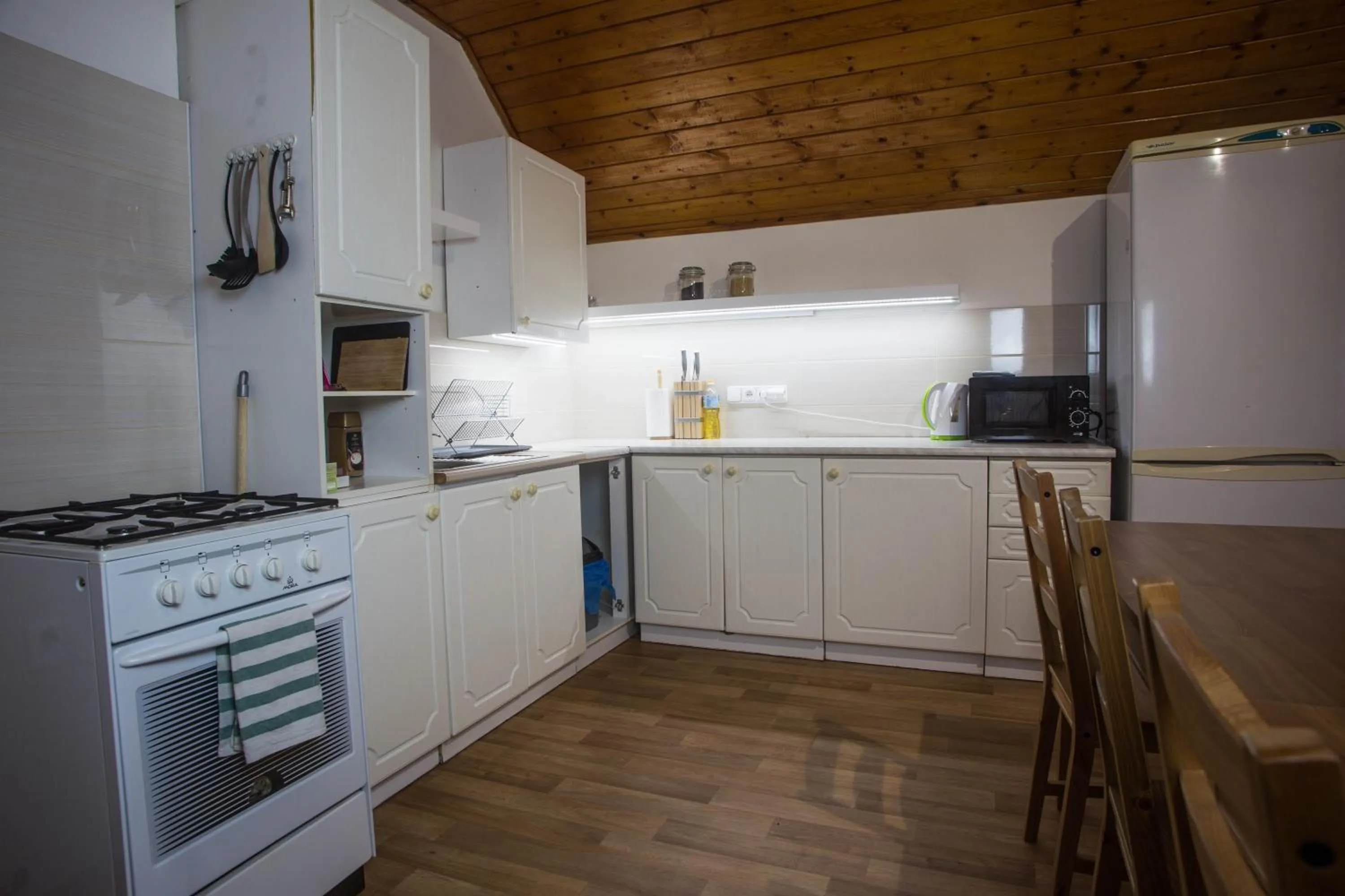 Kitchen or kitchenette in Apartmány Ve Mlejně