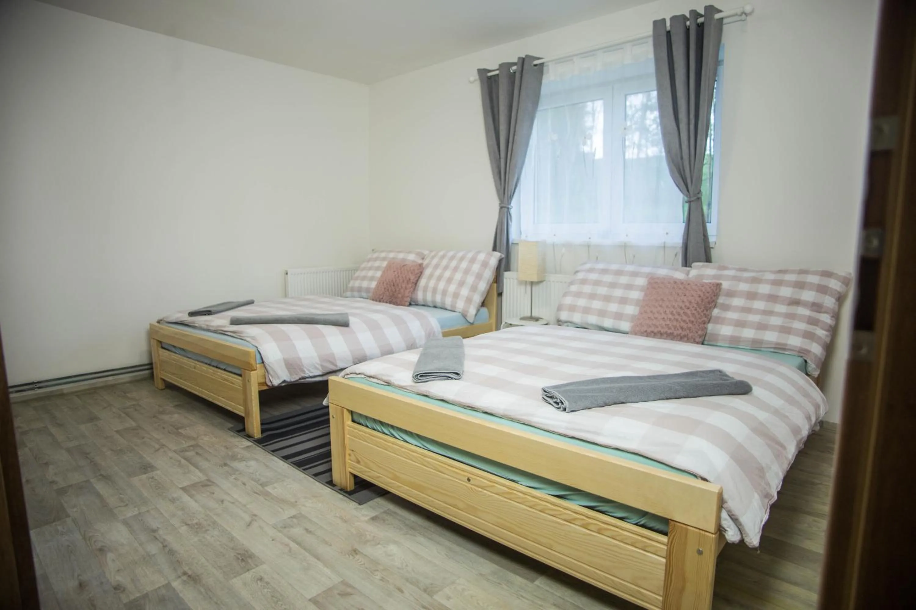 Bed in Apartmány Ve Mlejně