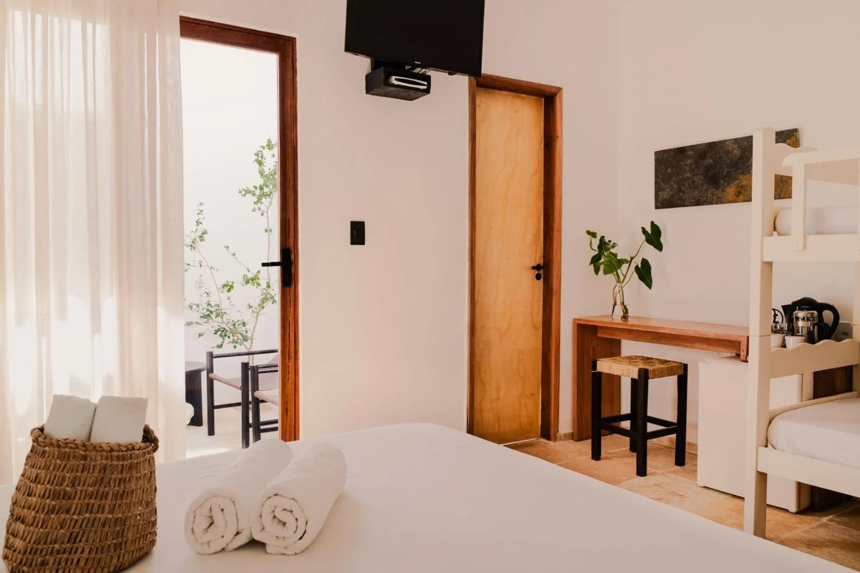 Bed in Jeri Suites accommodation