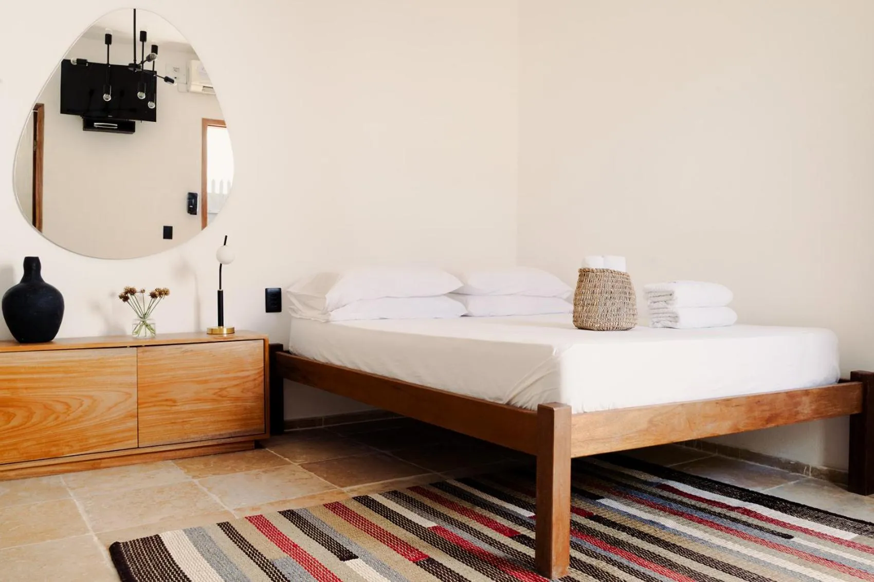 Bed in Jeri Suites accommodation