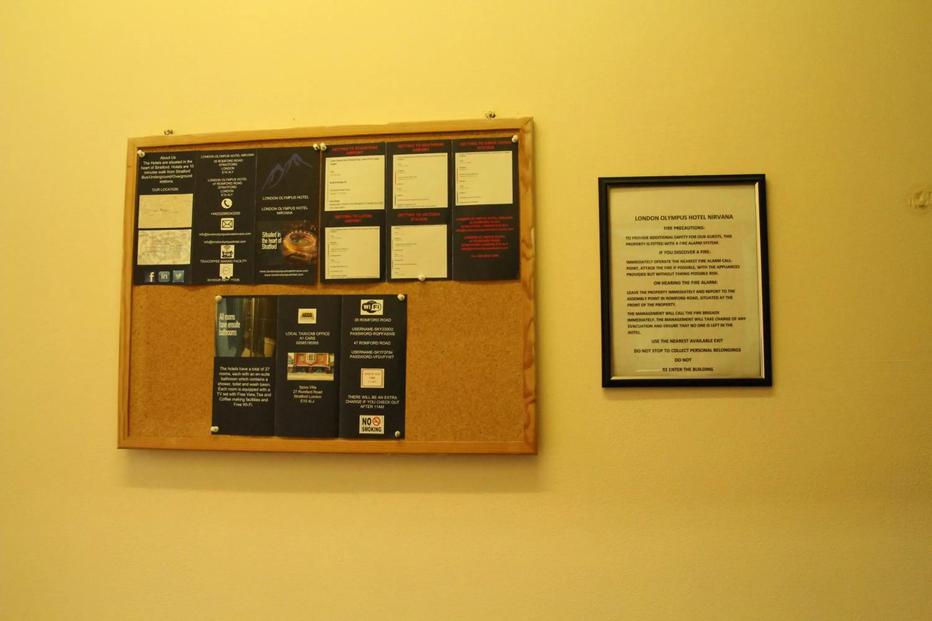 Logo/Certificate/Sign in London Olympus Hotel Nirvana