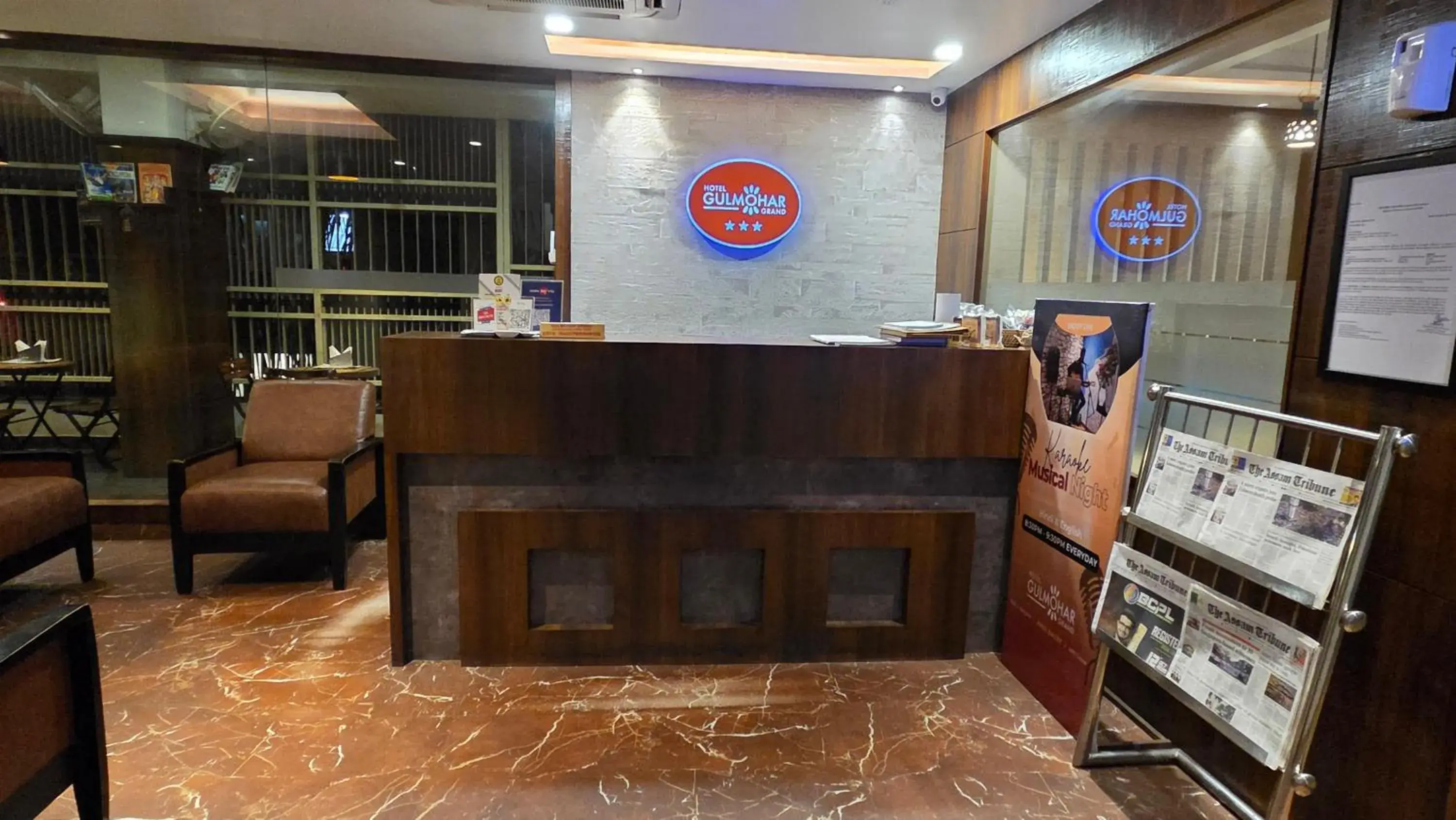 Lobby or reception in Hotel Gulmohar Grand Lobby or reception in Hotel Gulmohar Grand