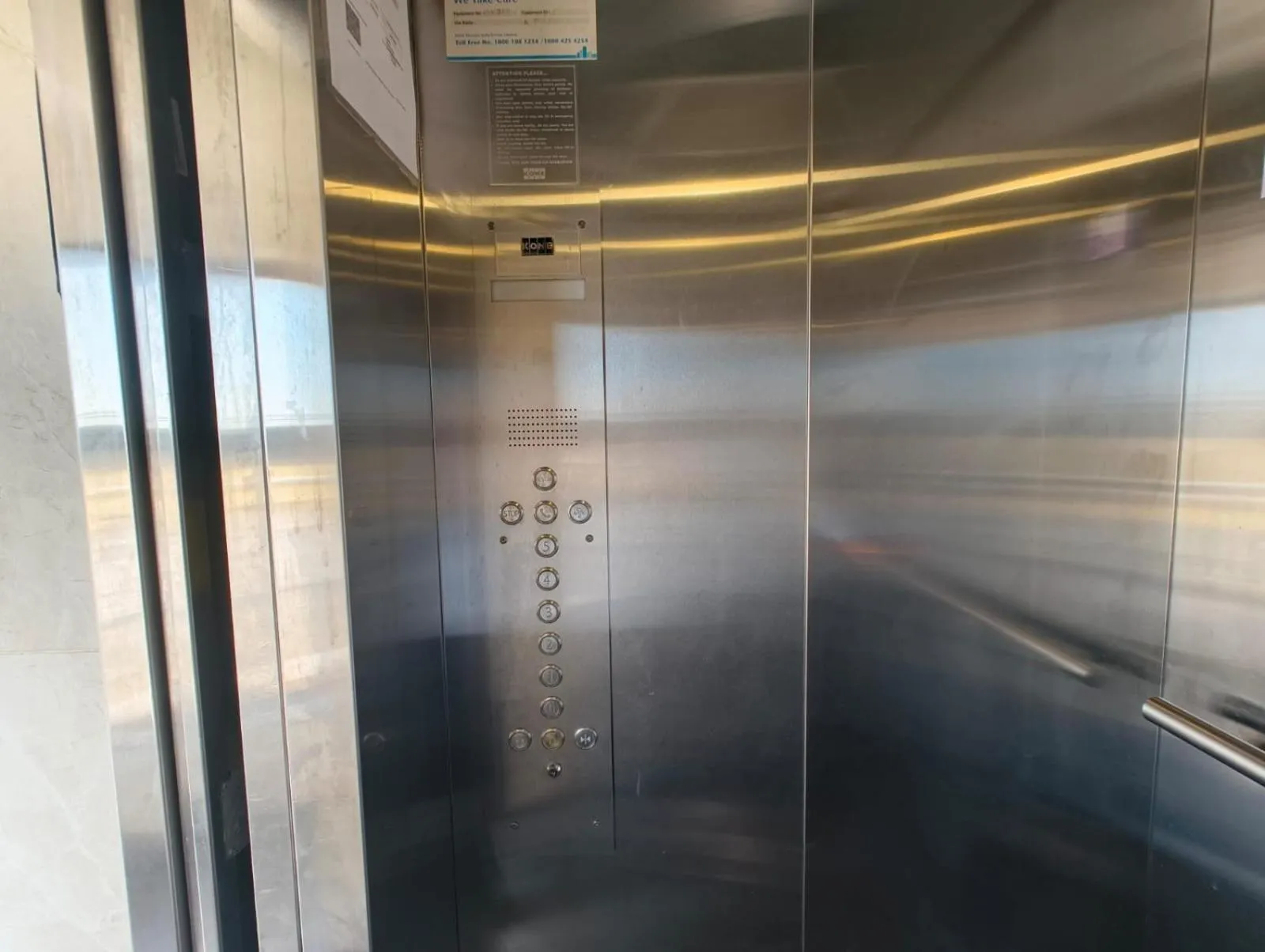 elevator in Hotel Gulmohar Grand