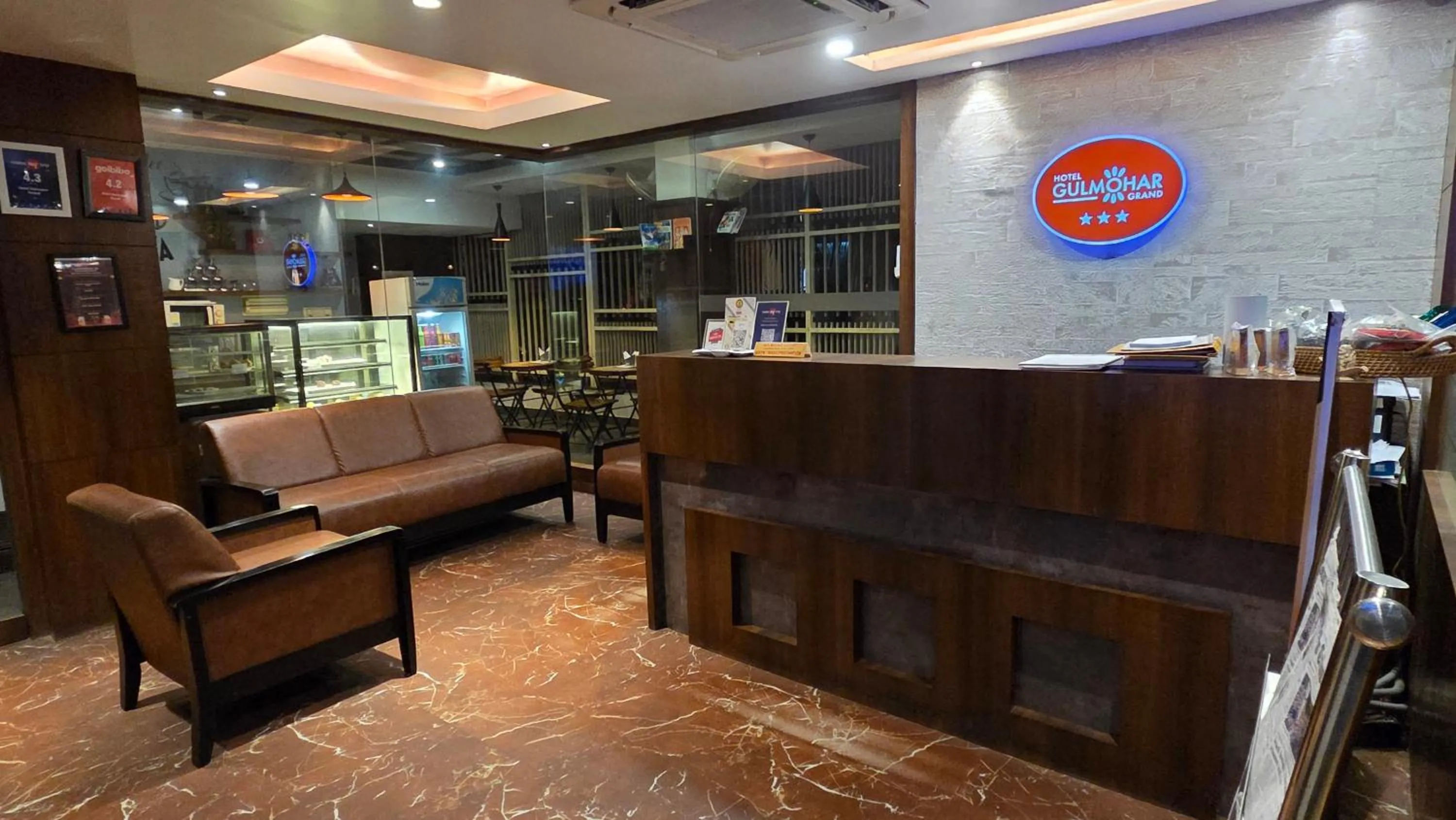 Lobby or reception in Hotel Gulmohar Grand