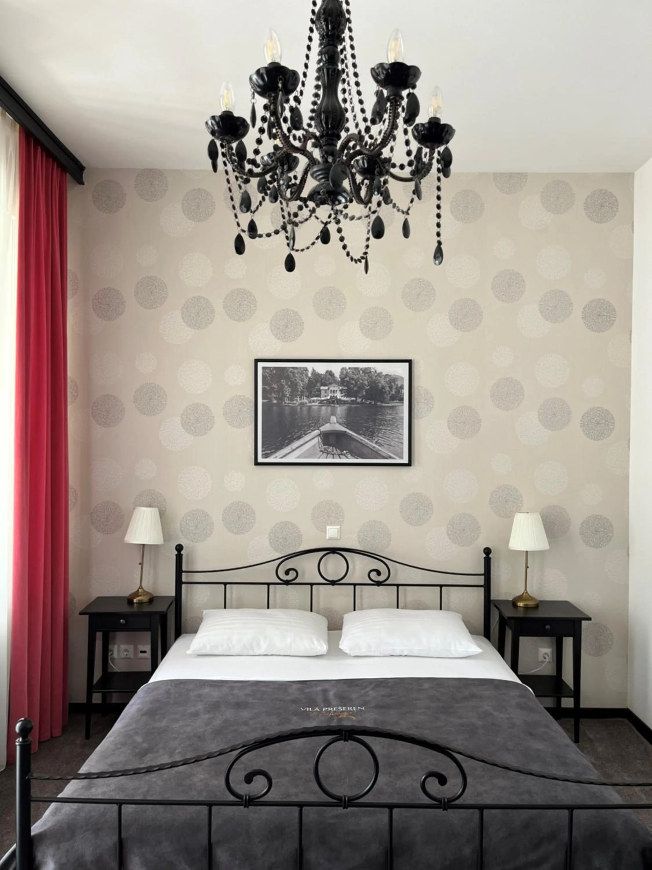 Balcony/Terrace, Bed in Penzion Vila Prešeren