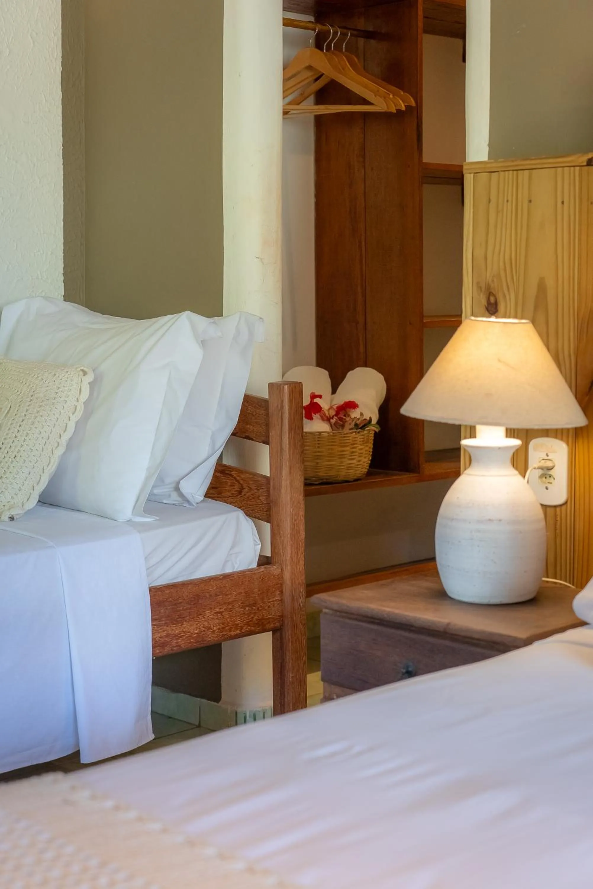 Bed in Pousada Por do Sol Trancoso