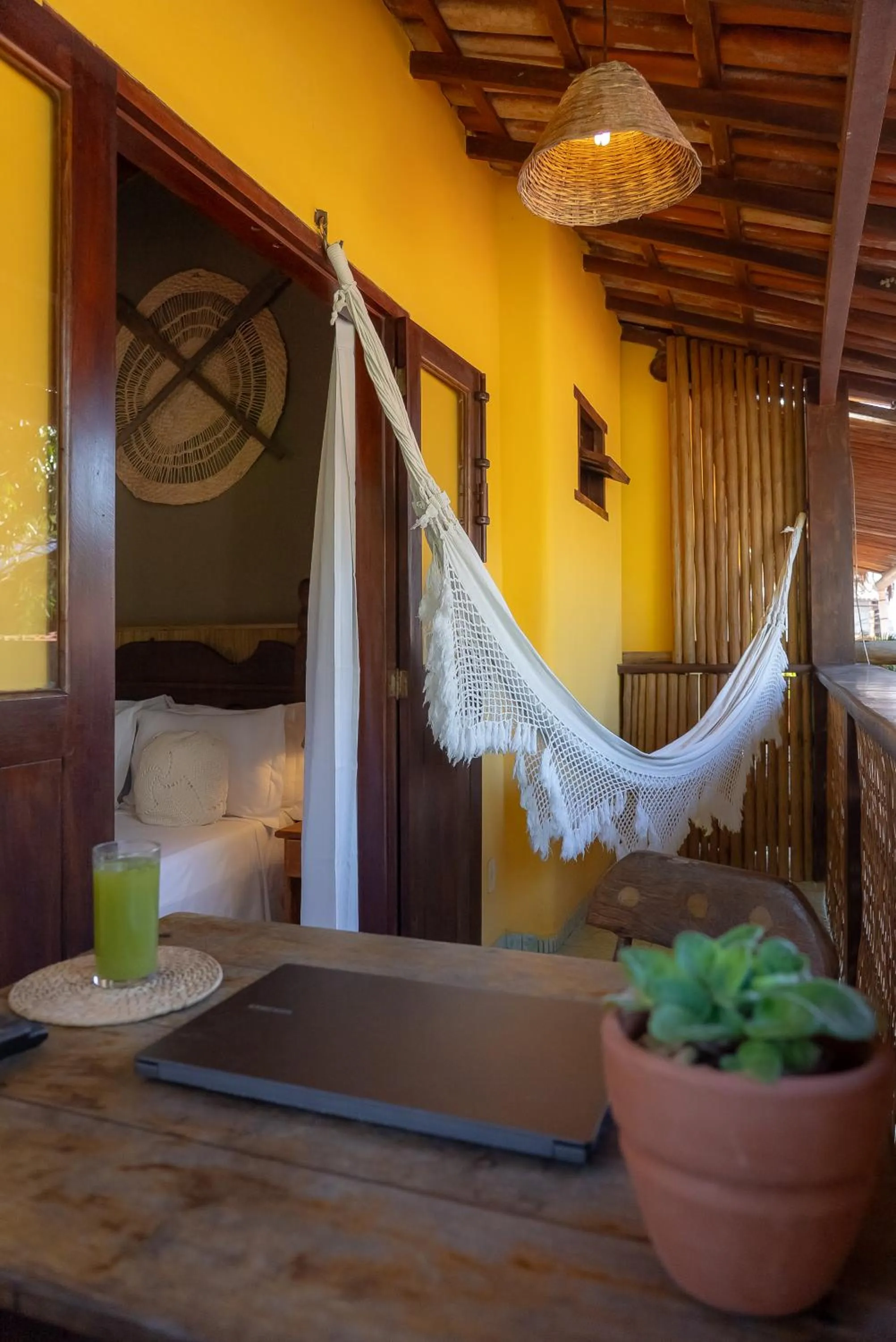 Bed in Pousada Por do Sol Trancoso