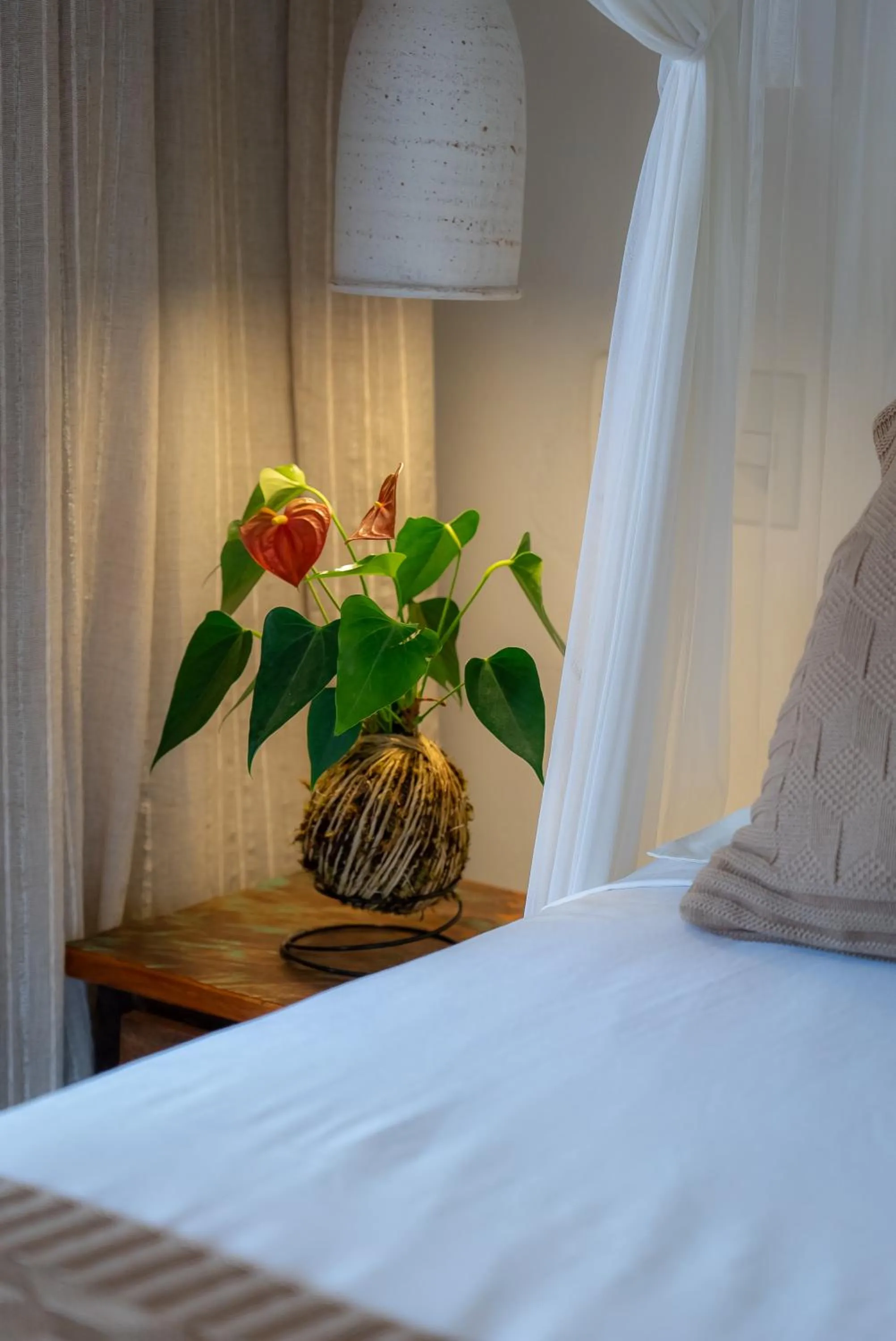 Bed in Pousada Por do Sol Trancoso