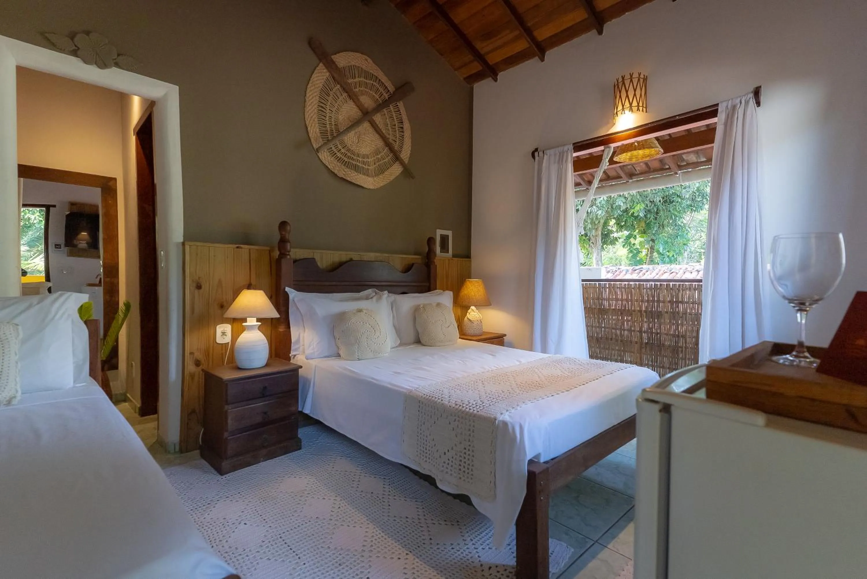 Bed in Pousada Por do Sol Trancoso