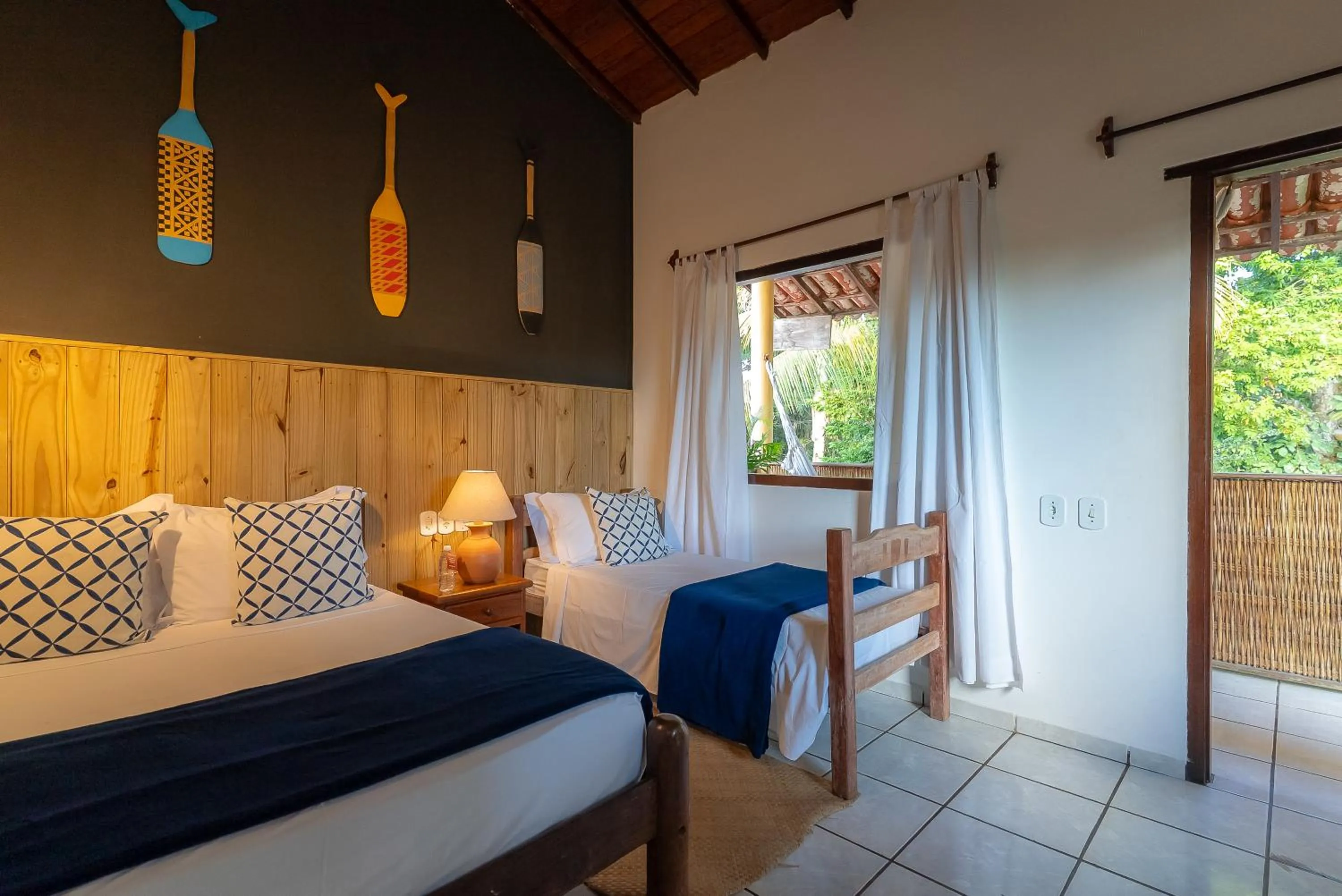 Bed in Pousada Por do Sol Trancoso