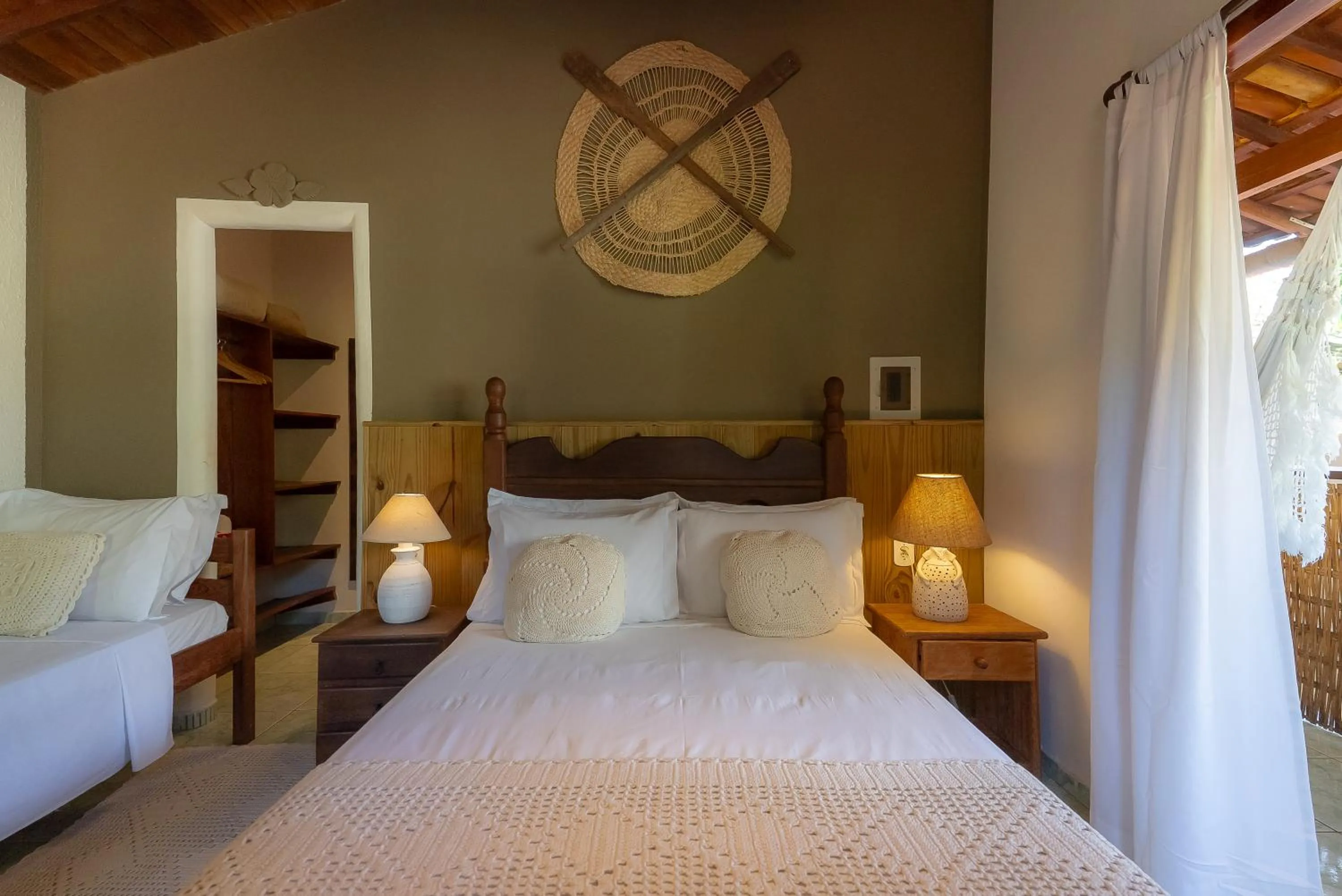 Bed in Pousada Por do Sol Trancoso