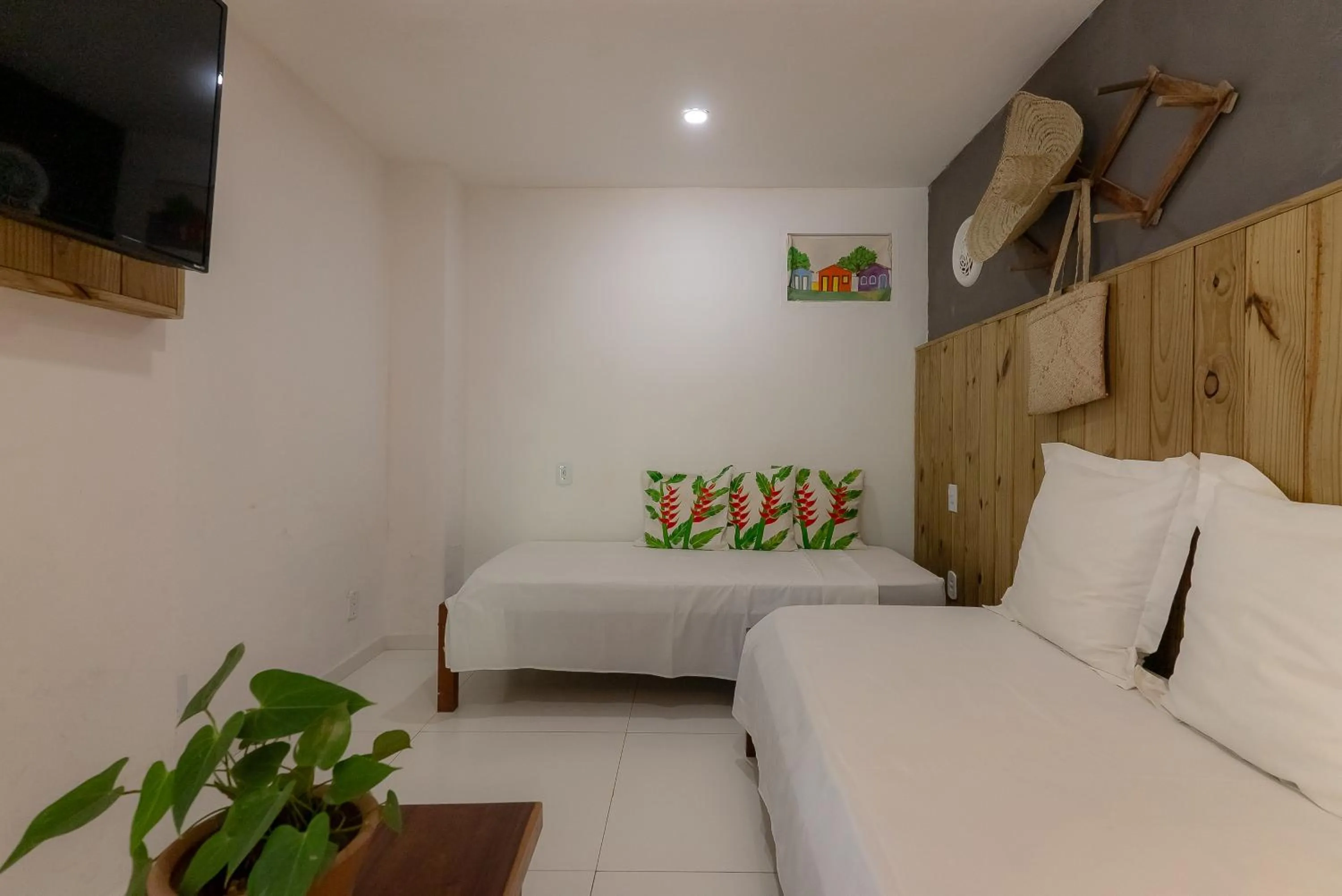 Bed in Pousada Por do Sol Trancoso