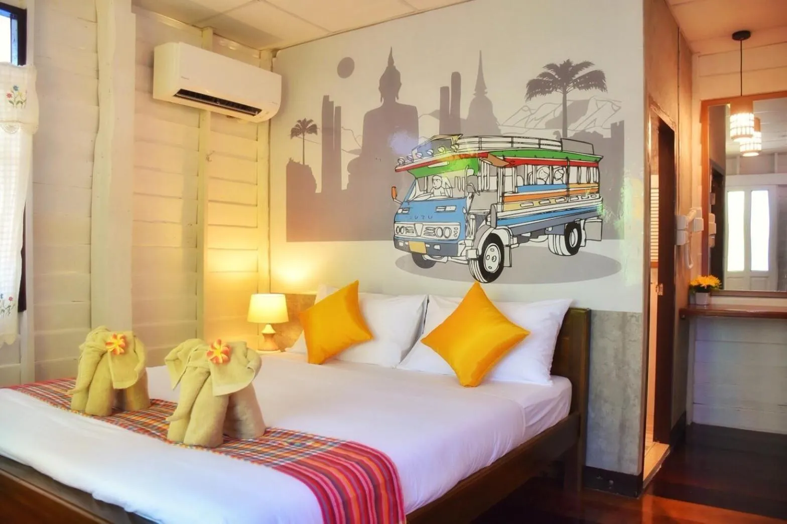 Bed in Mango House Sukhothai