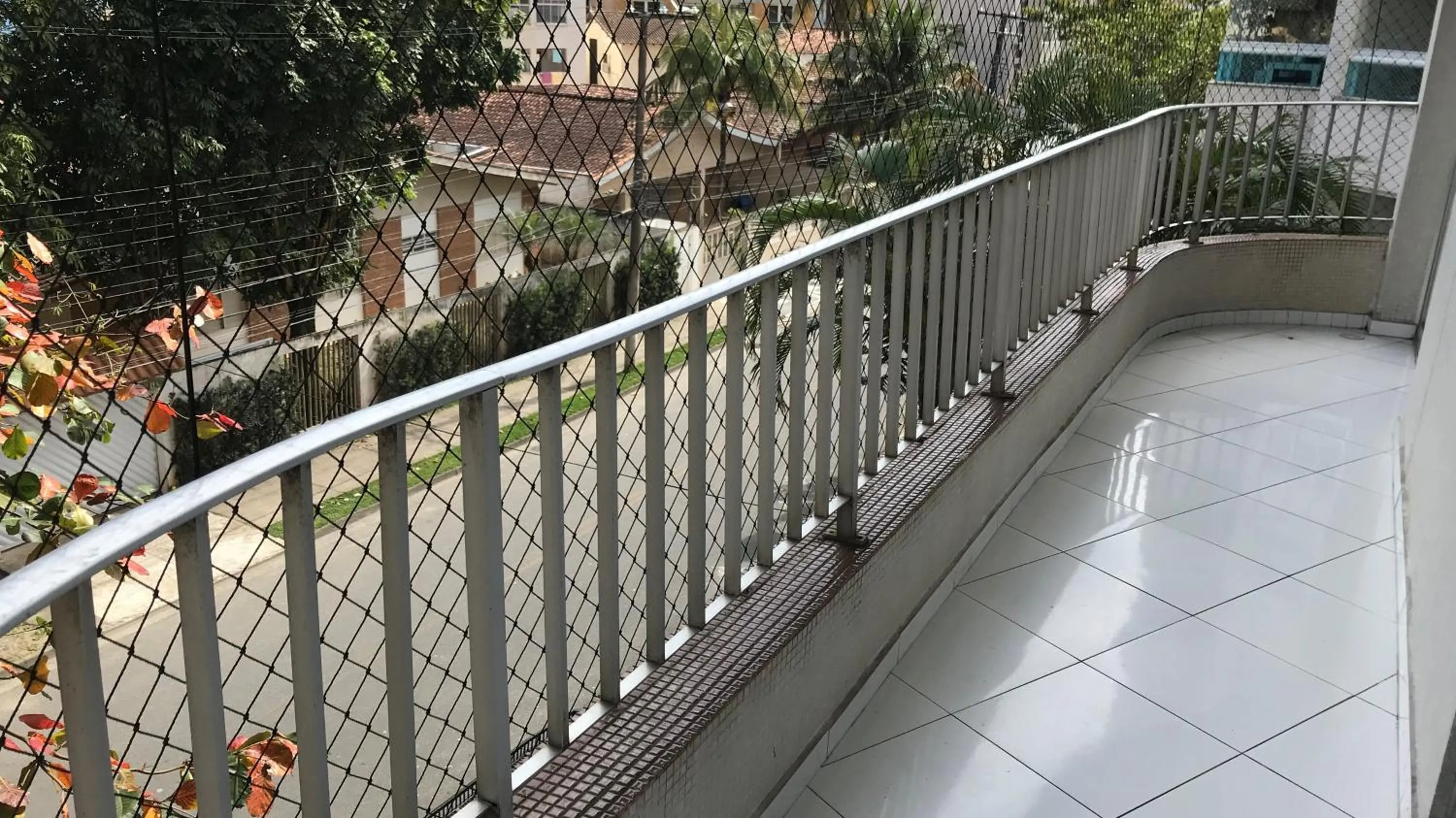 Balcony/Terrace in Apto praia do Tombo - Guarujá