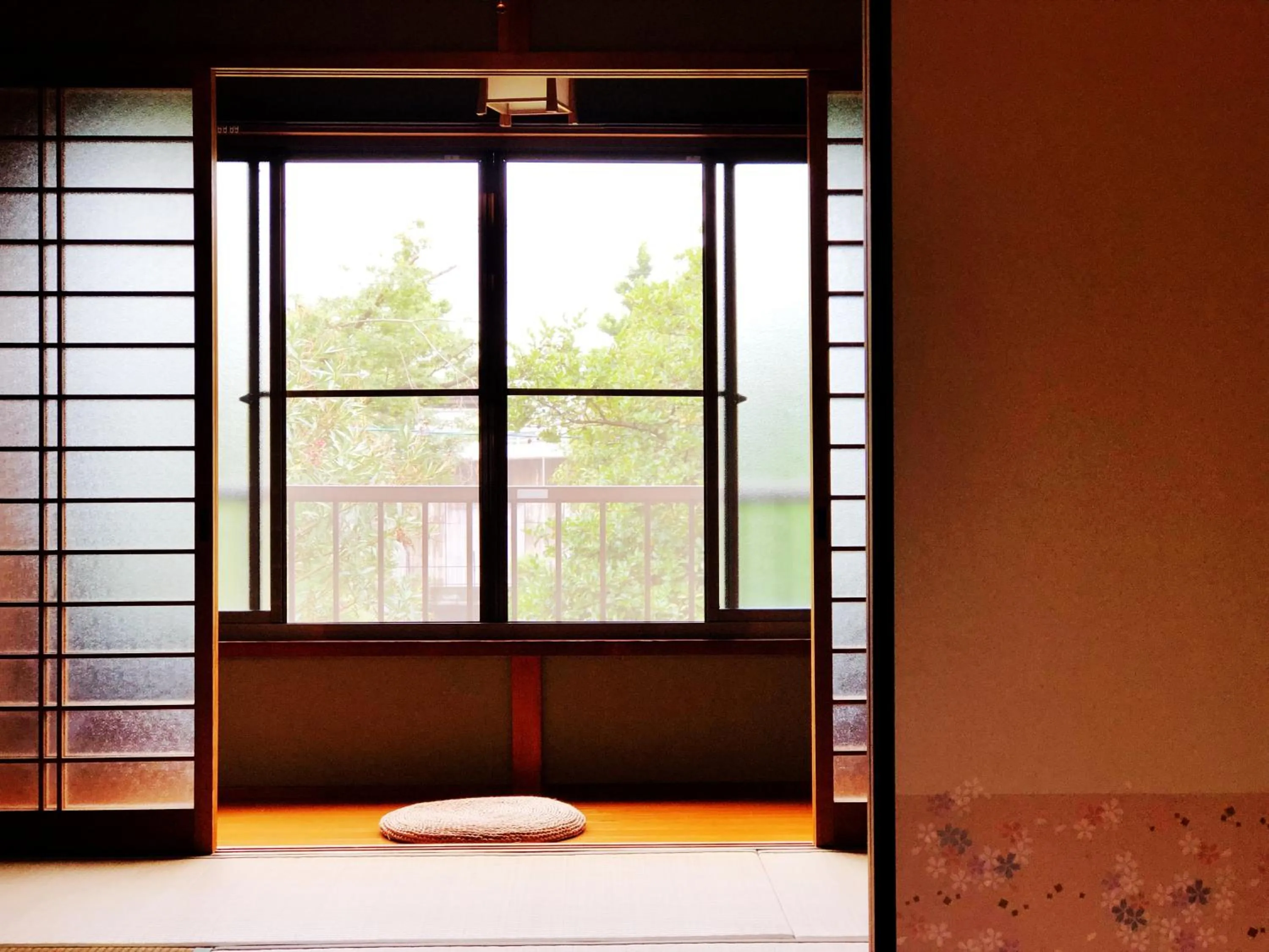 Garden view in A Leaf Inn