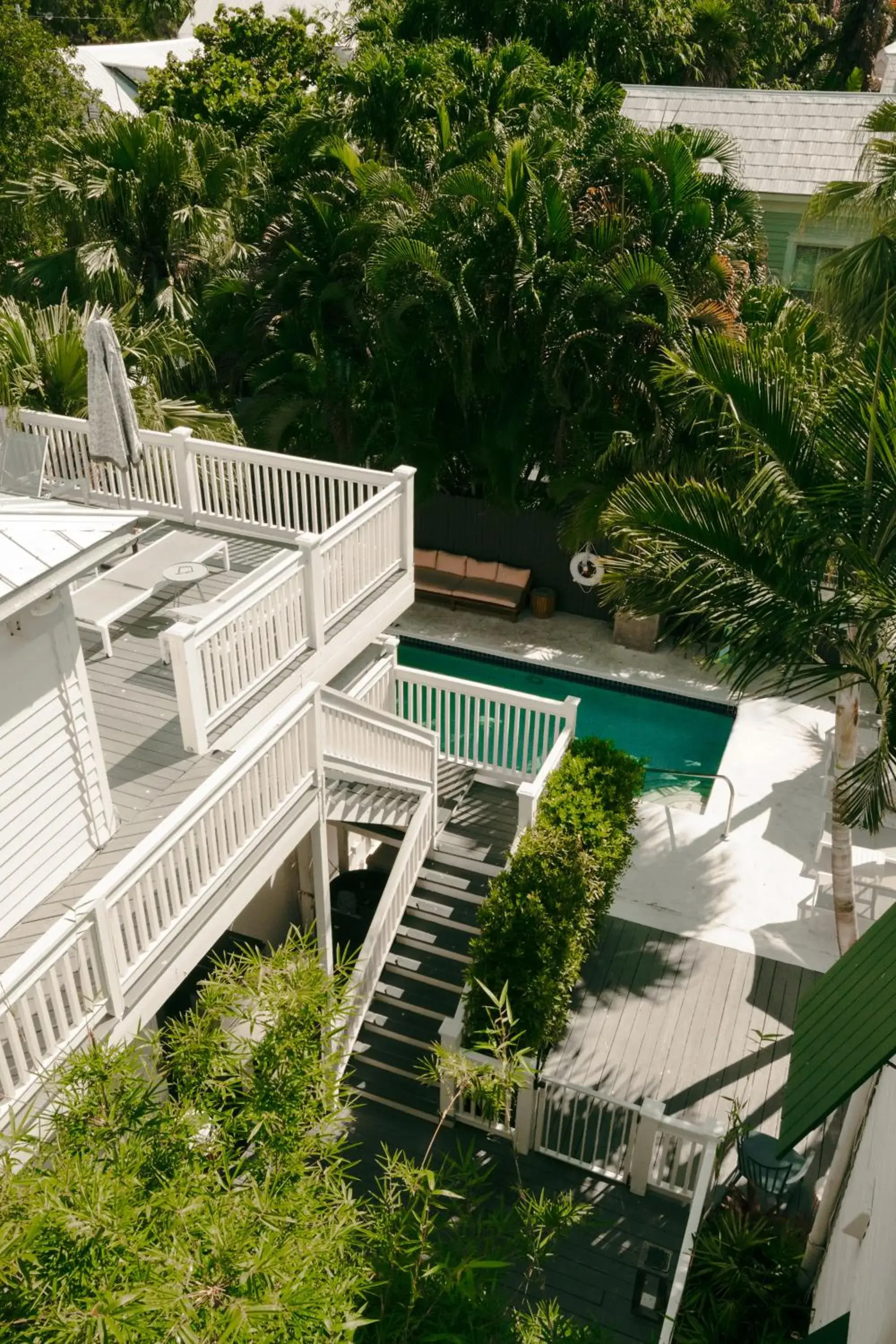 Pool view in Ridley House - Key West Historic Inns Pool view in Ridley House - Key West Historic Inns