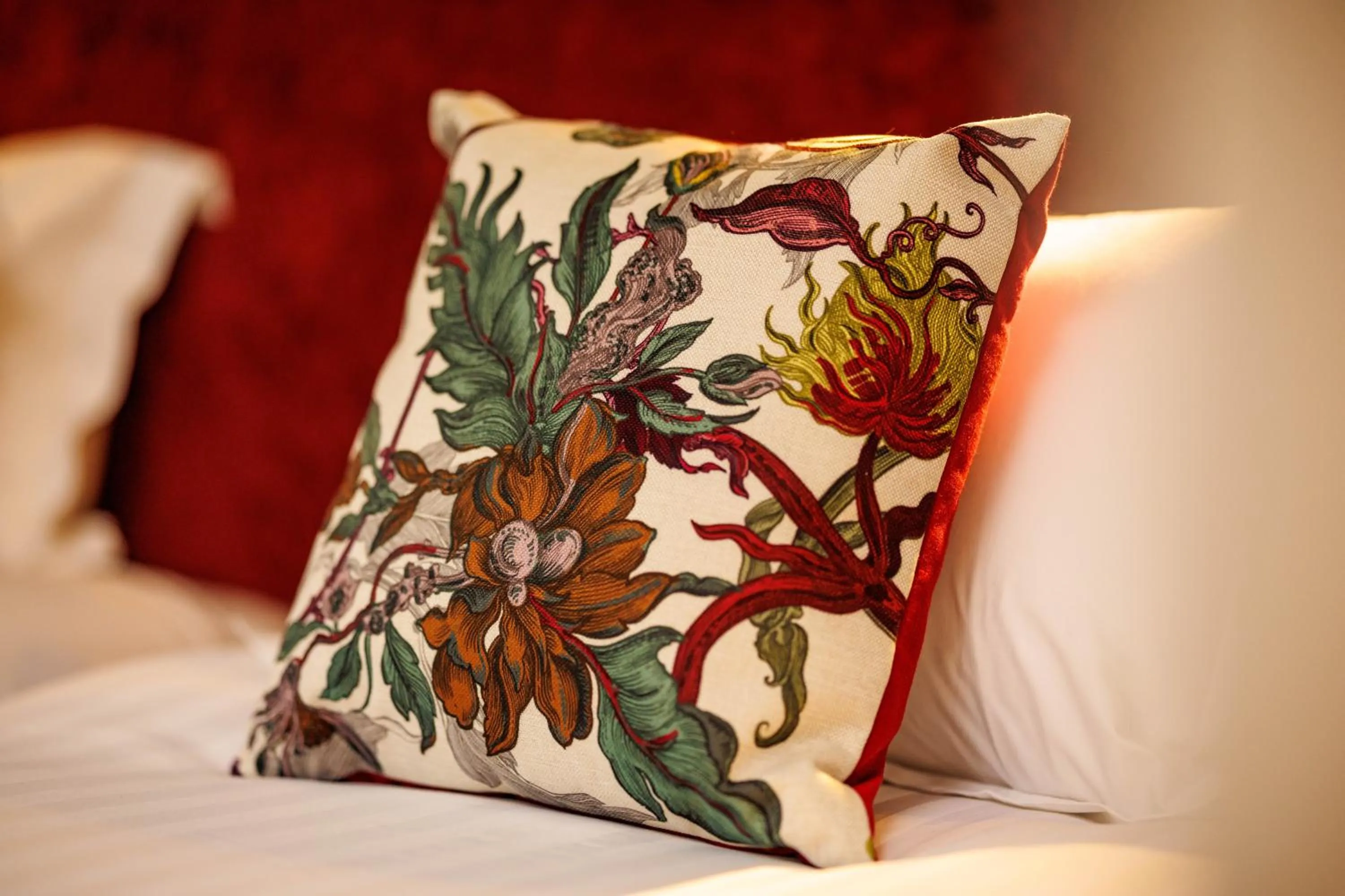 Decorative detail, Bed in Club House Hotel Kilkenny