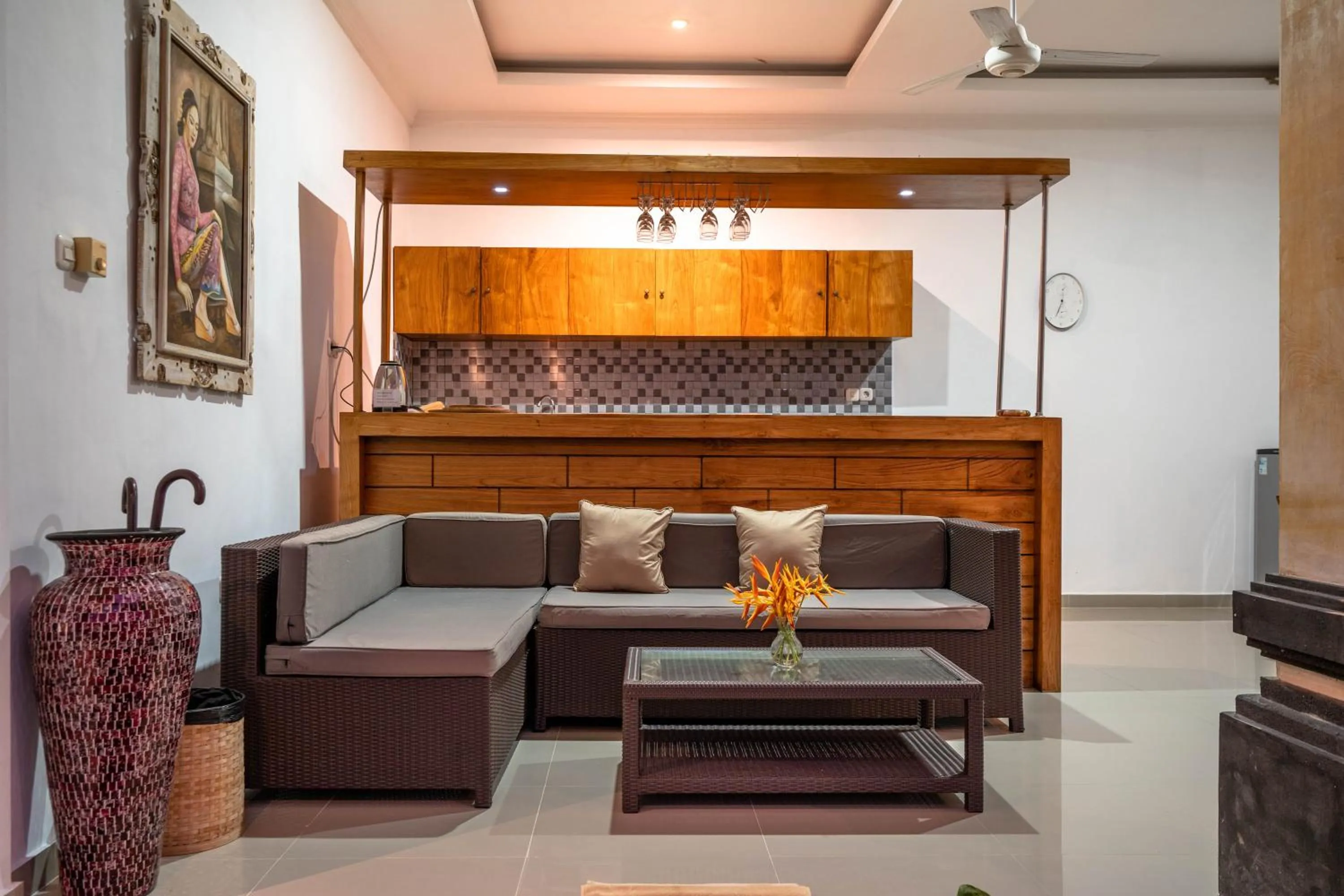 Living room in Griya Private Villa