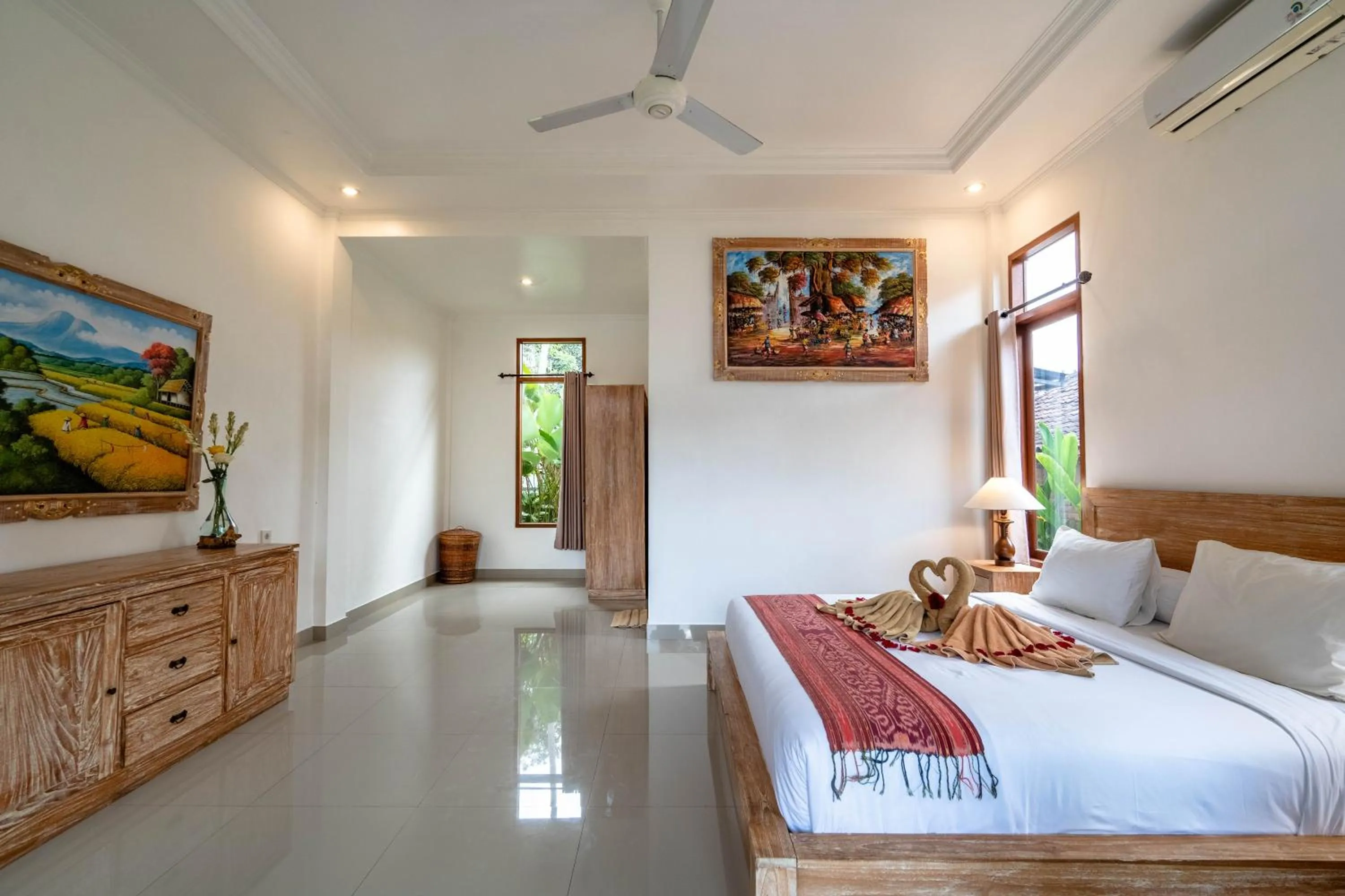 Bed in Griya Private Villa