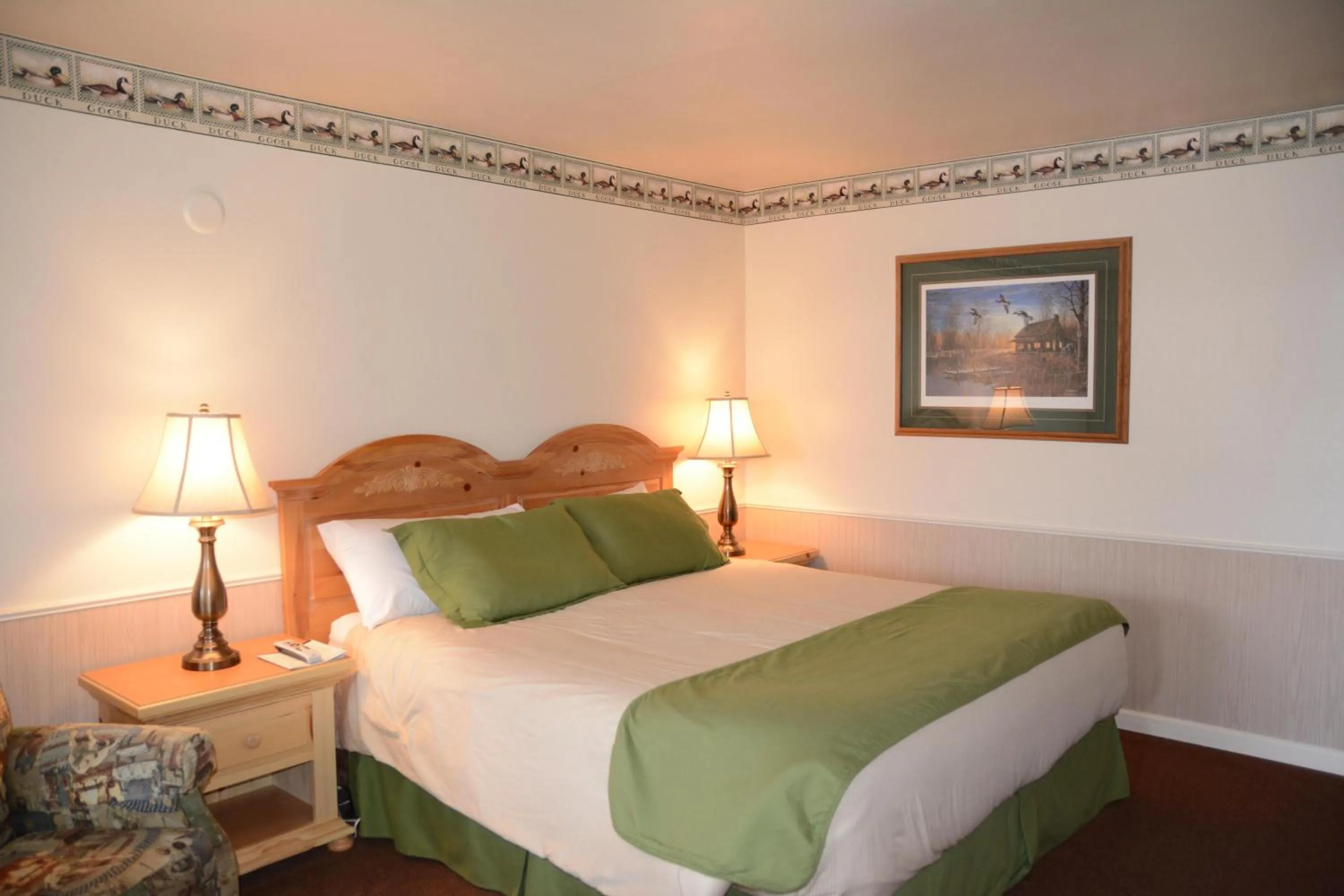 Bed in June Lake Motel