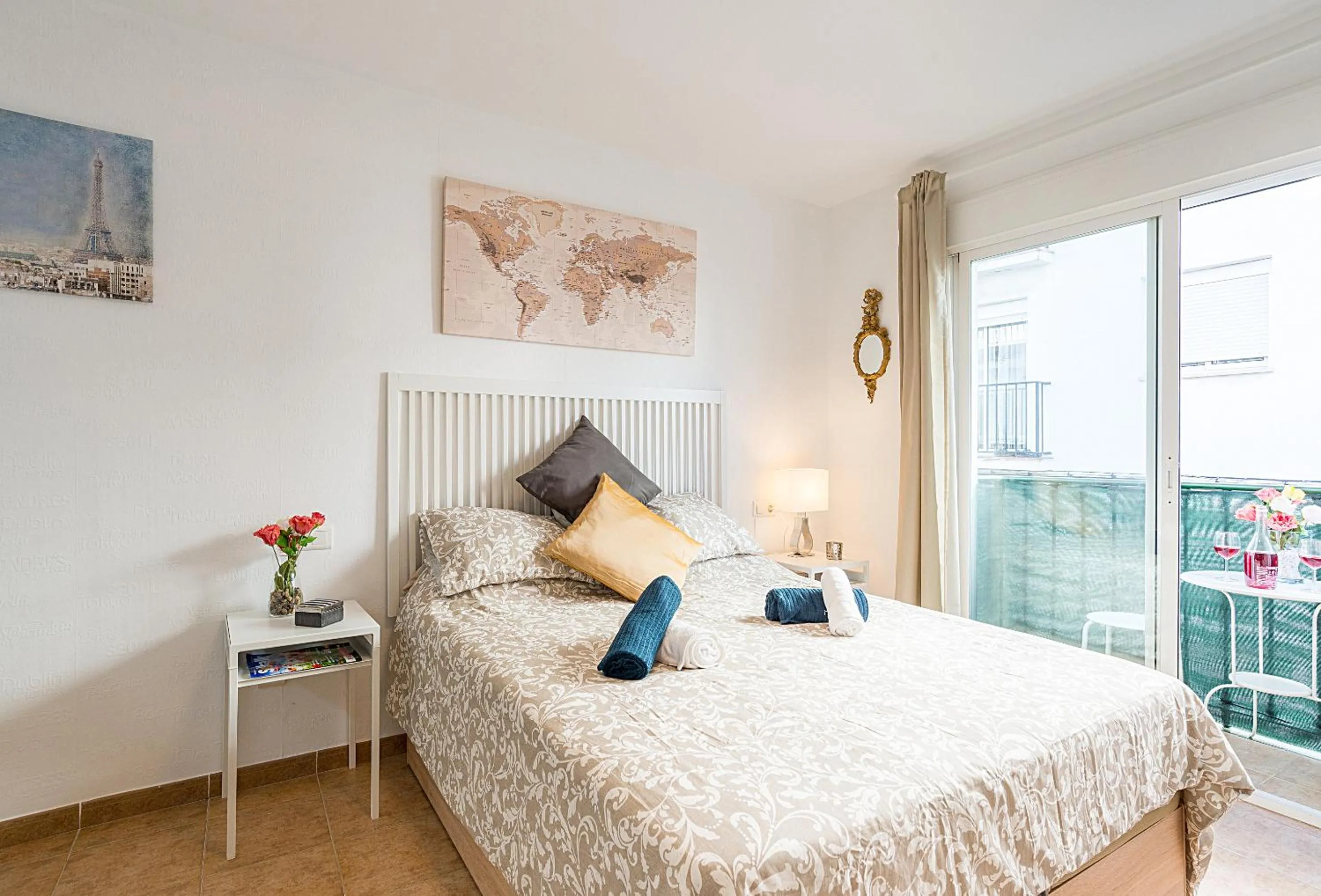 Bed in Studios Nerja Center E