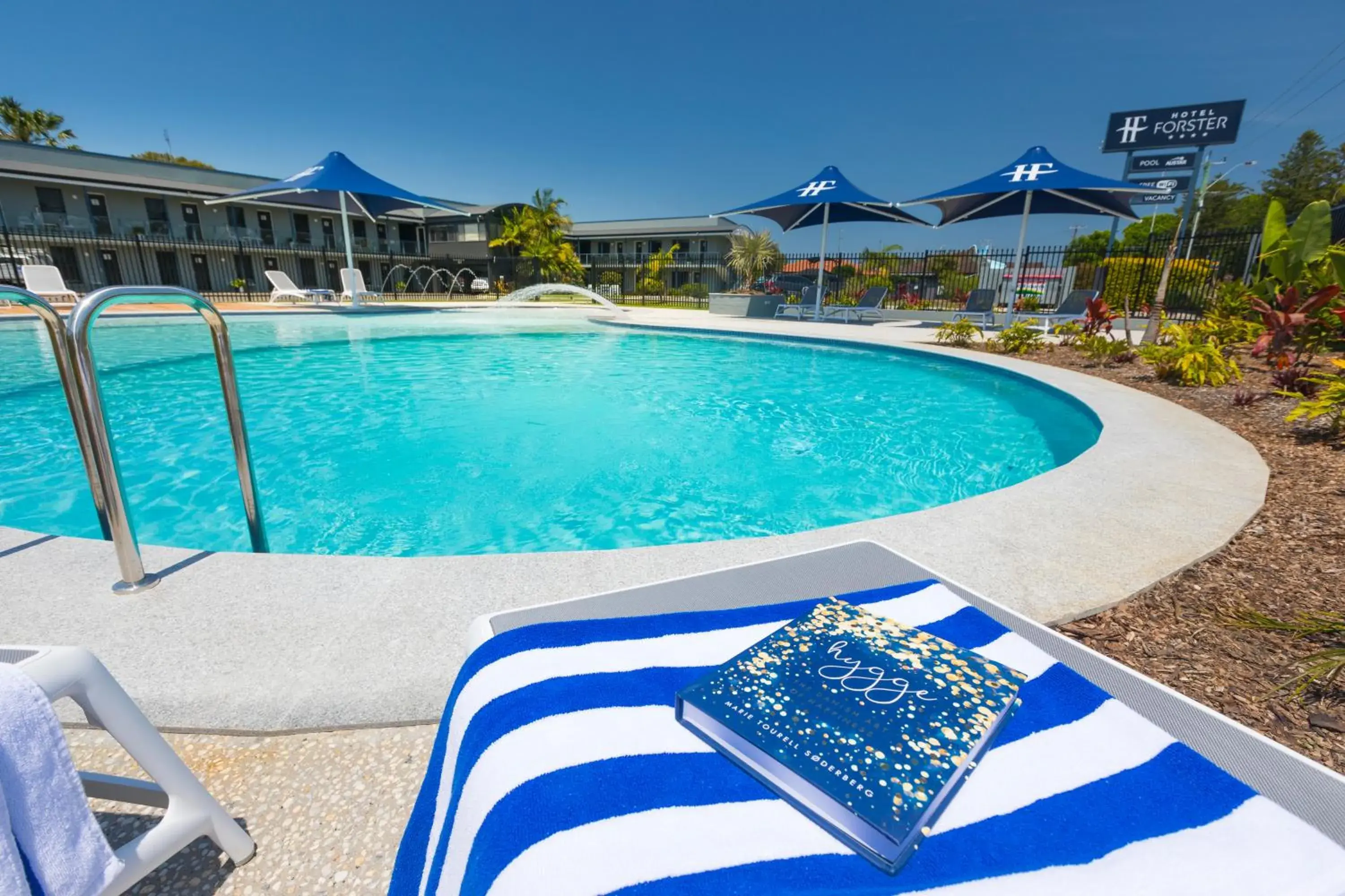 Pool view in Hotel Forster Pool view in Hotel Forster