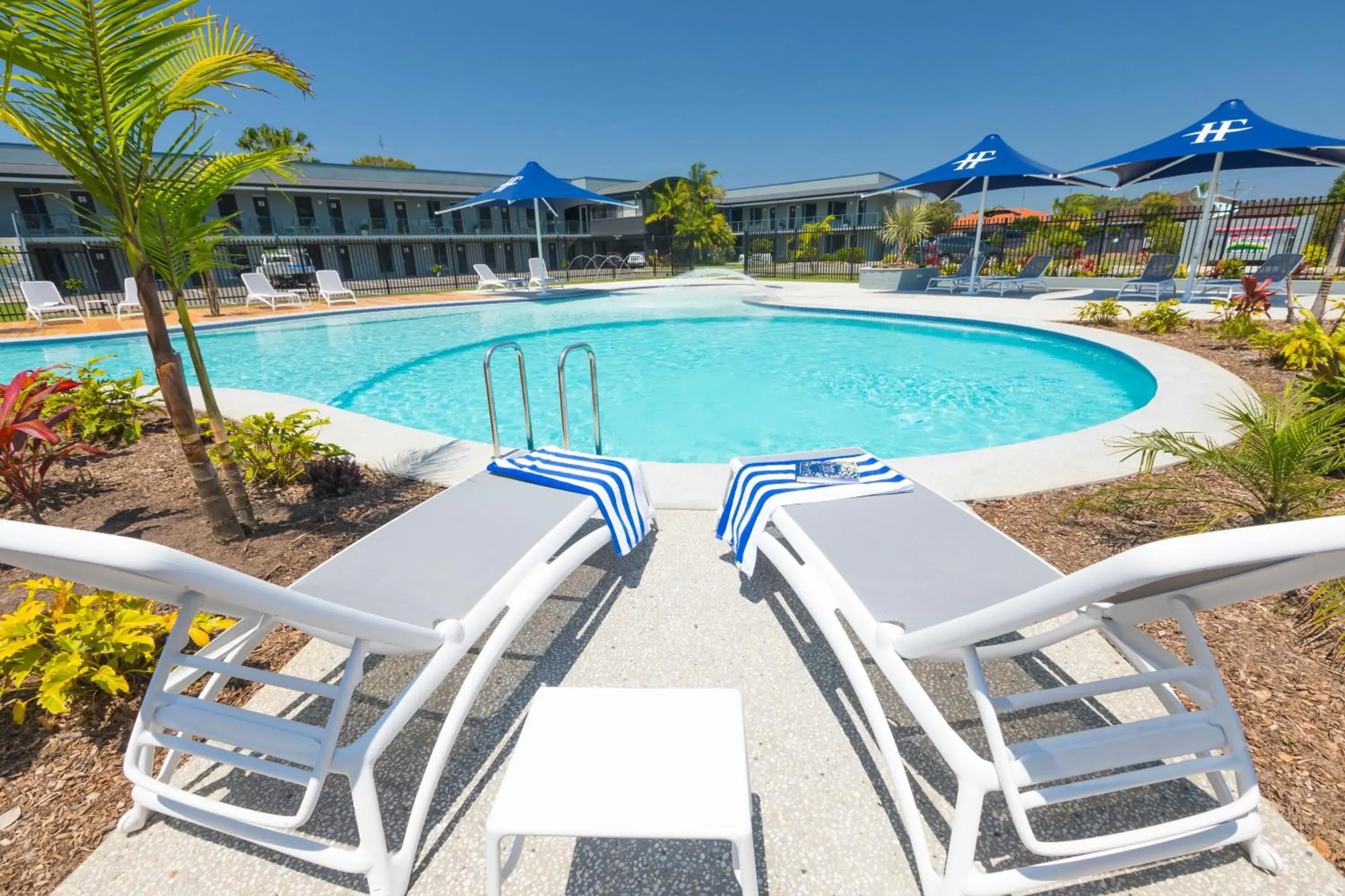 Pool view in Hotel Forster Pool view in Hotel Forster