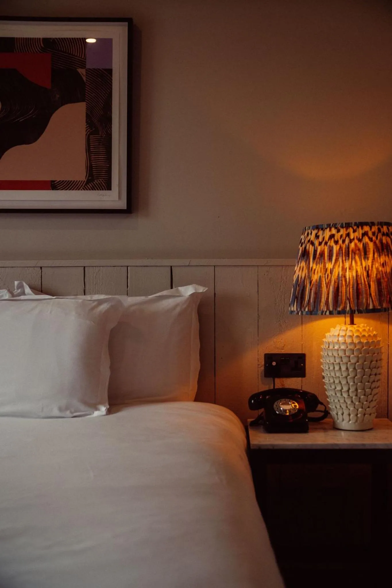 Bed in Glasson Lakehouse