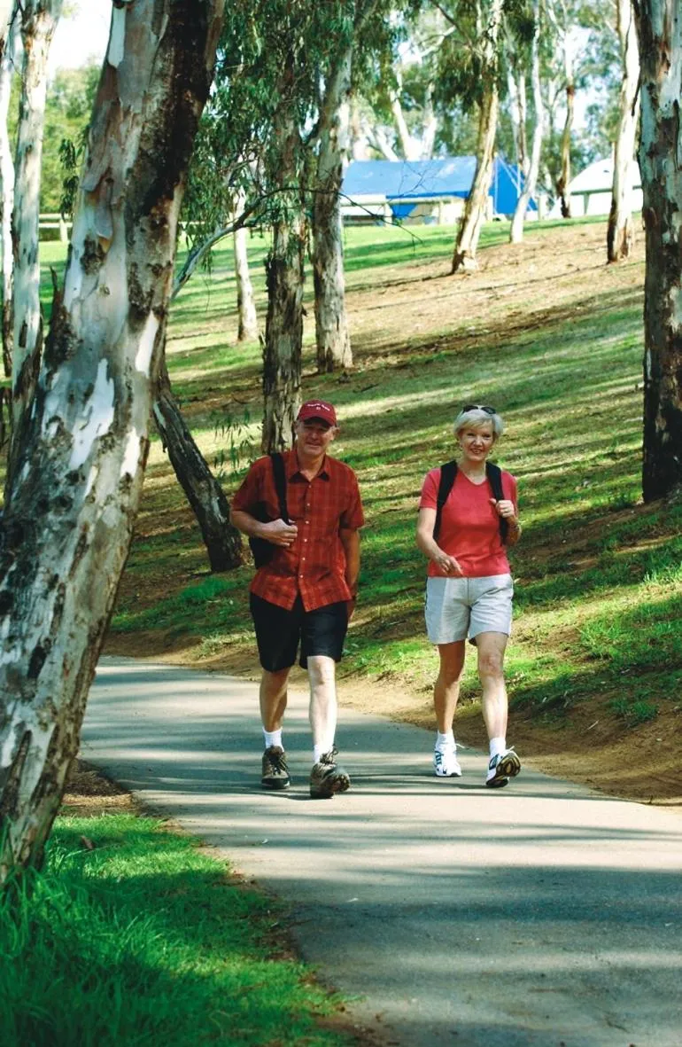 group of guests in Levi Adelaide Holiday Park