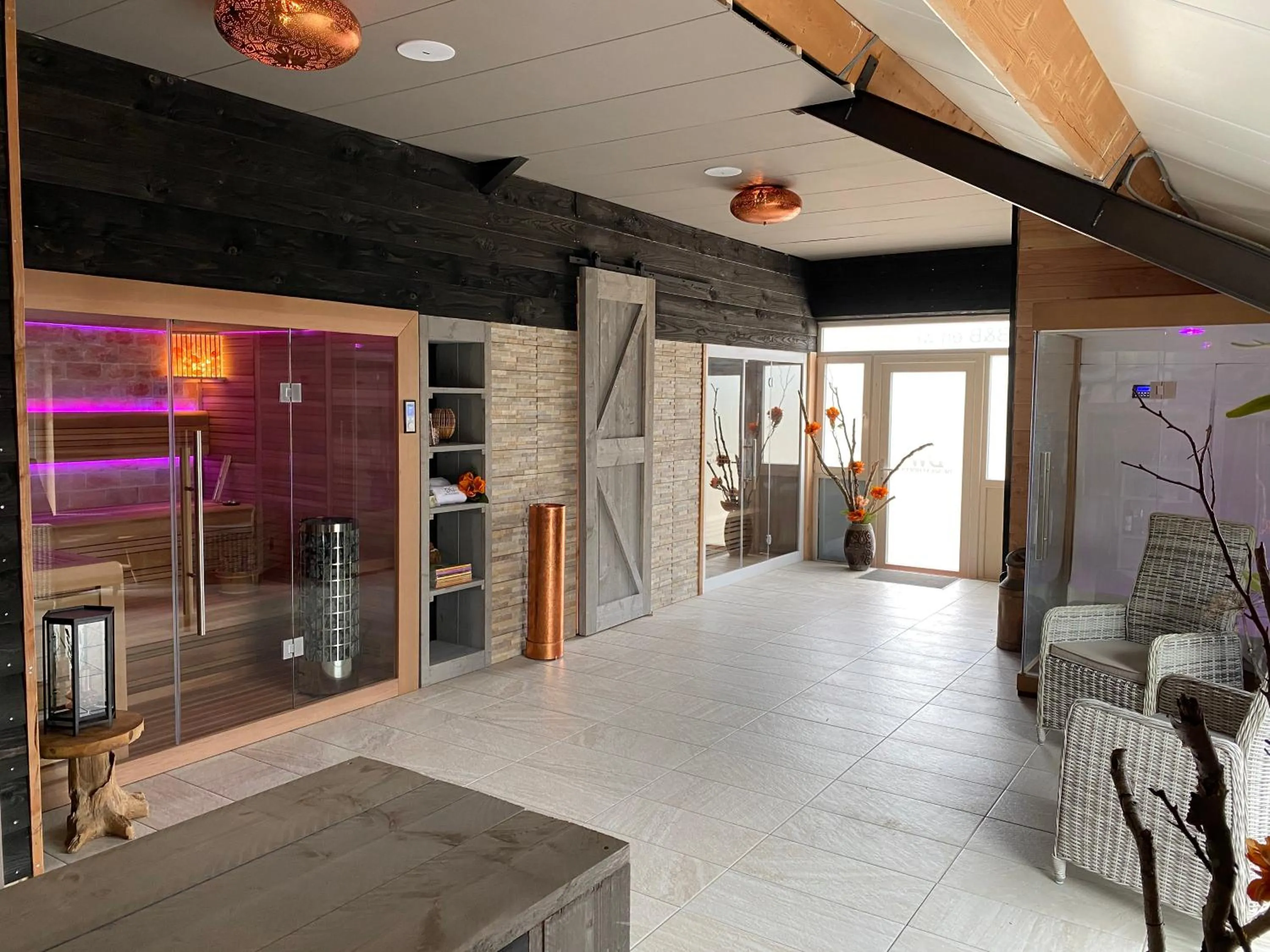 Sauna in B&B en Wellness de Waalhoeve
