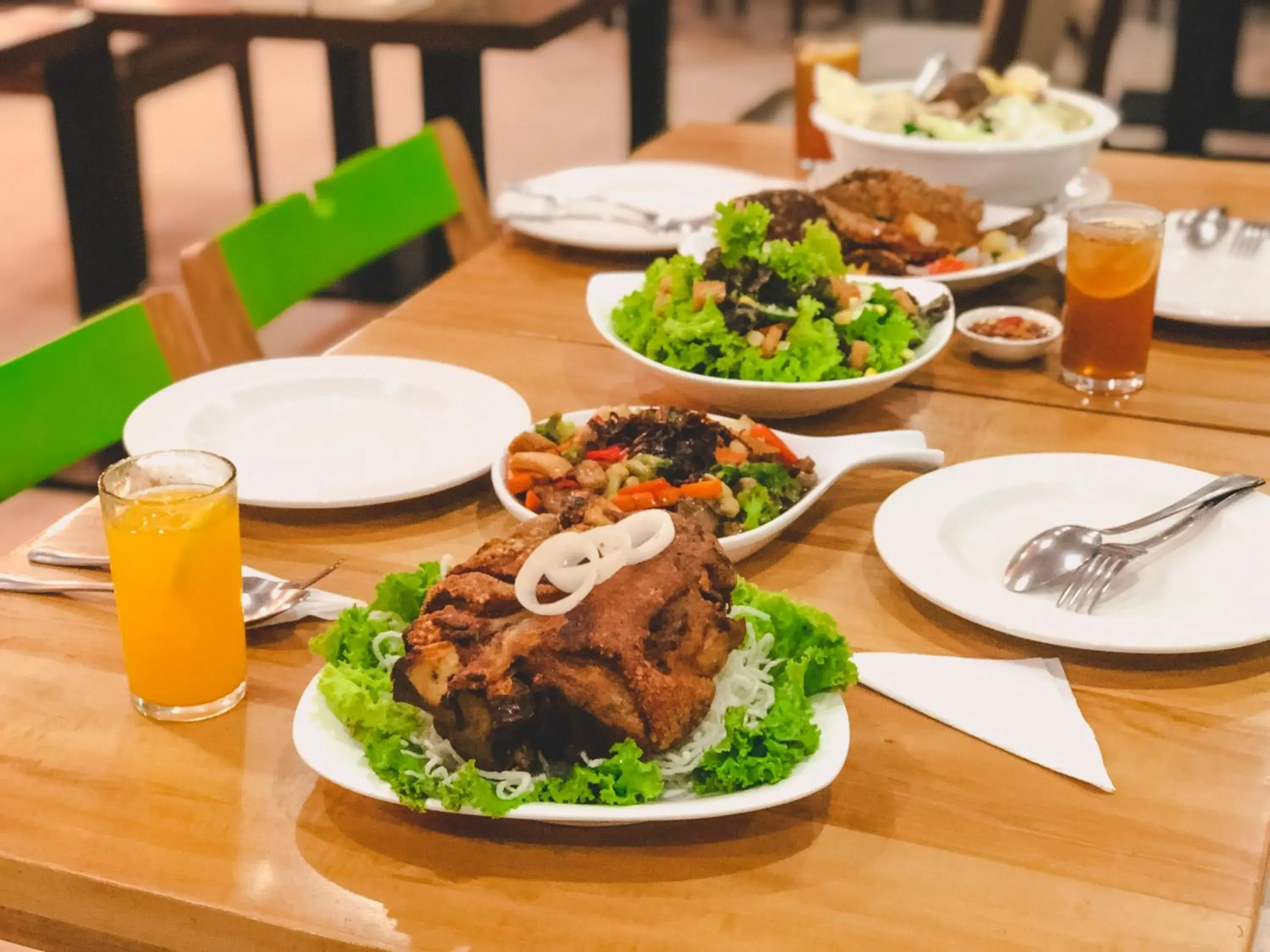 Food close-up in Golden Valley Hotel Food close-up in Golden Valley Hotel