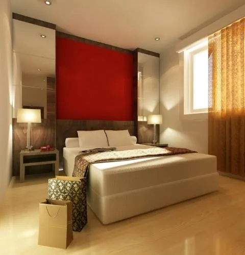 Bed in Pose In Hotel Solo