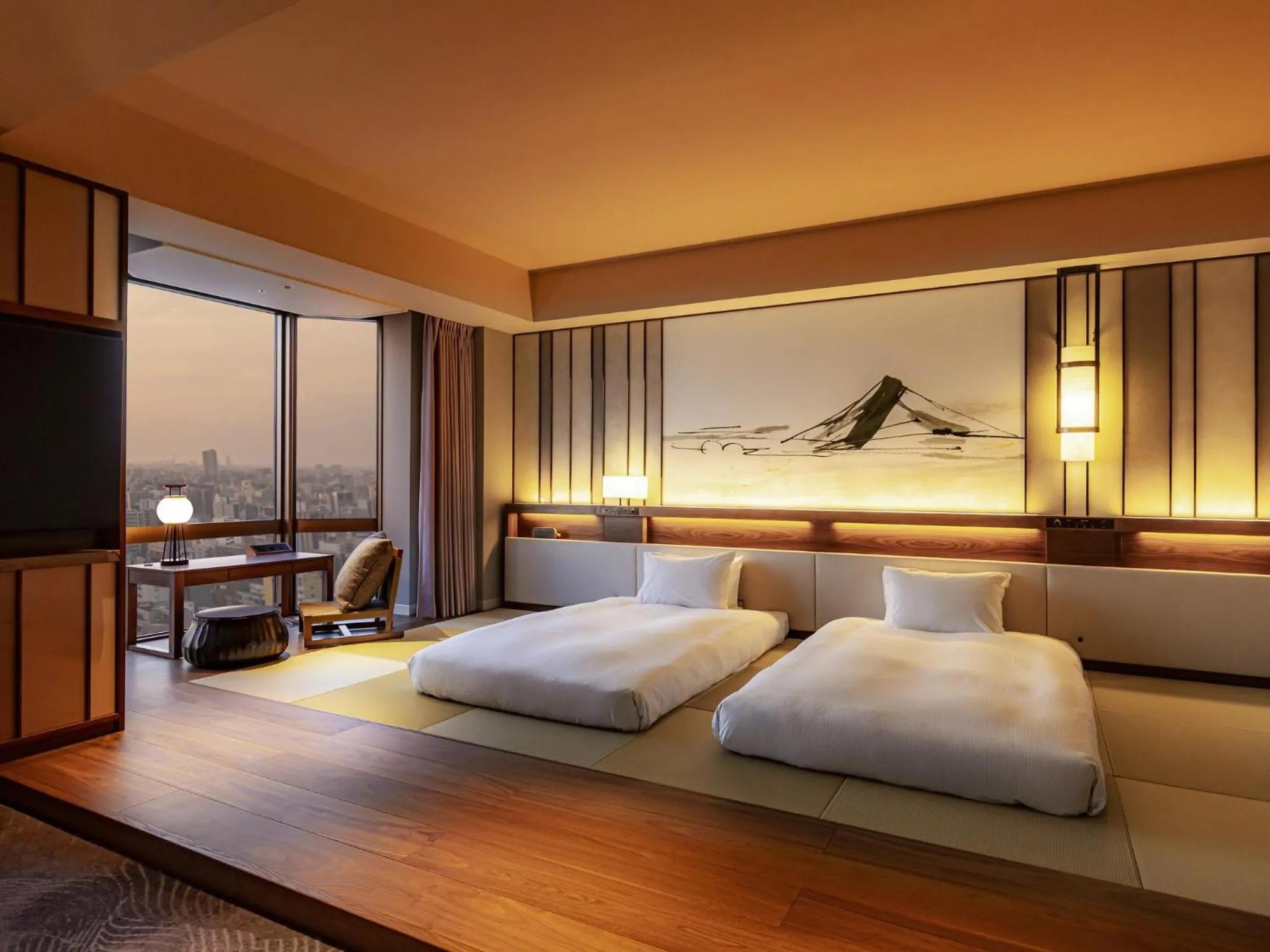 Bed in Asakusa View Hotel