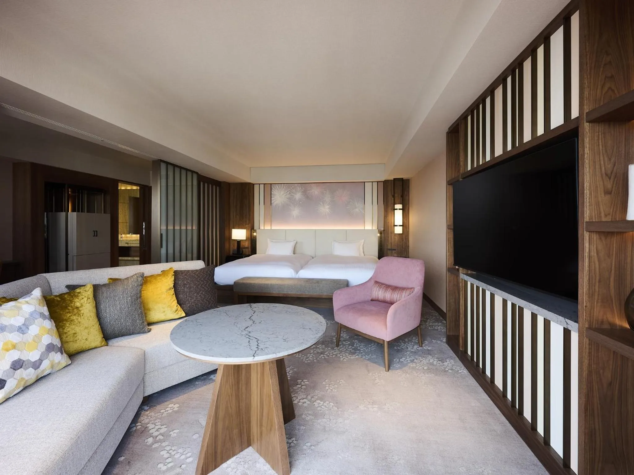 Bed in Asakusa View Hotel