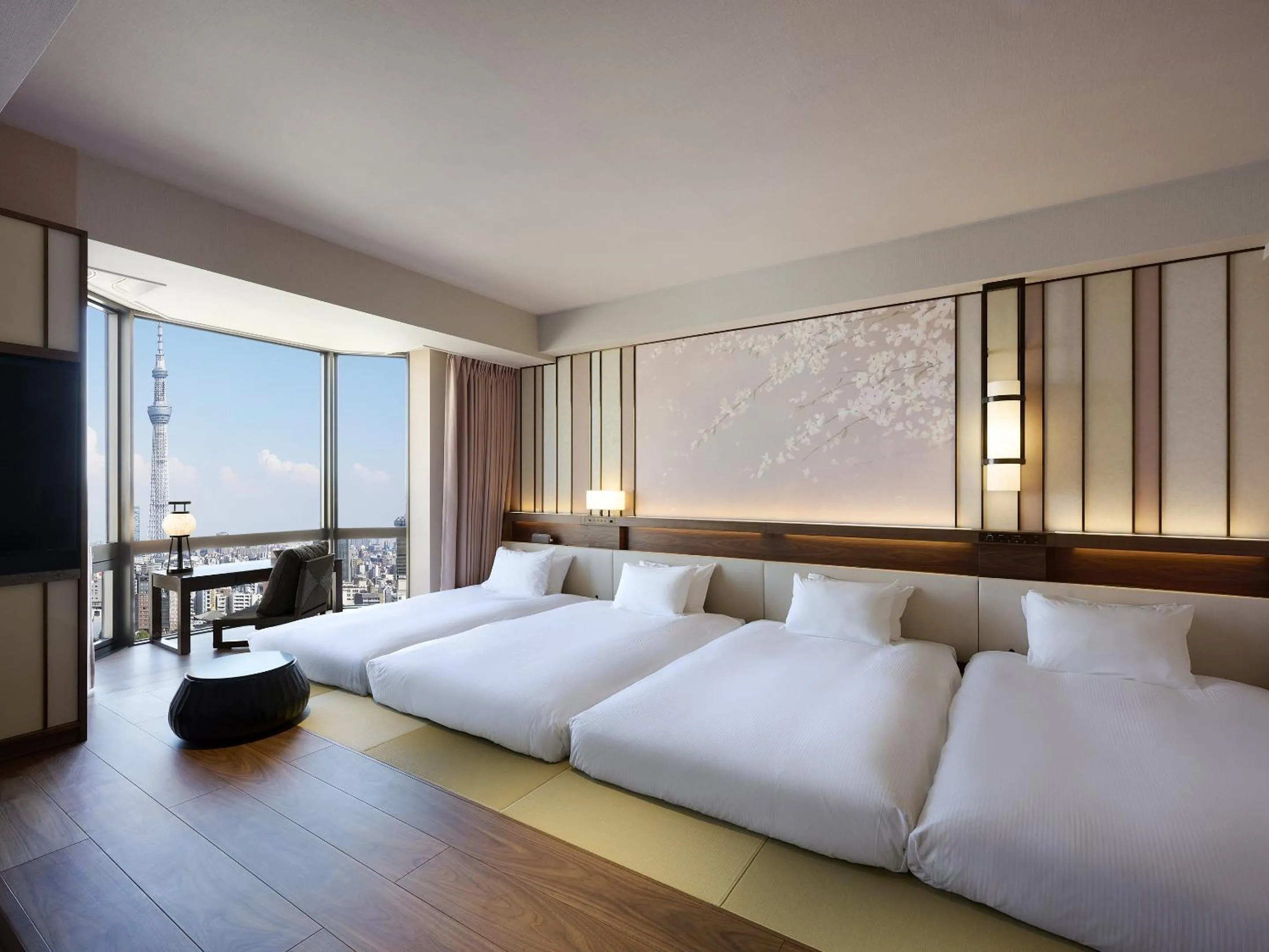 Bed in Asakusa View Hotel