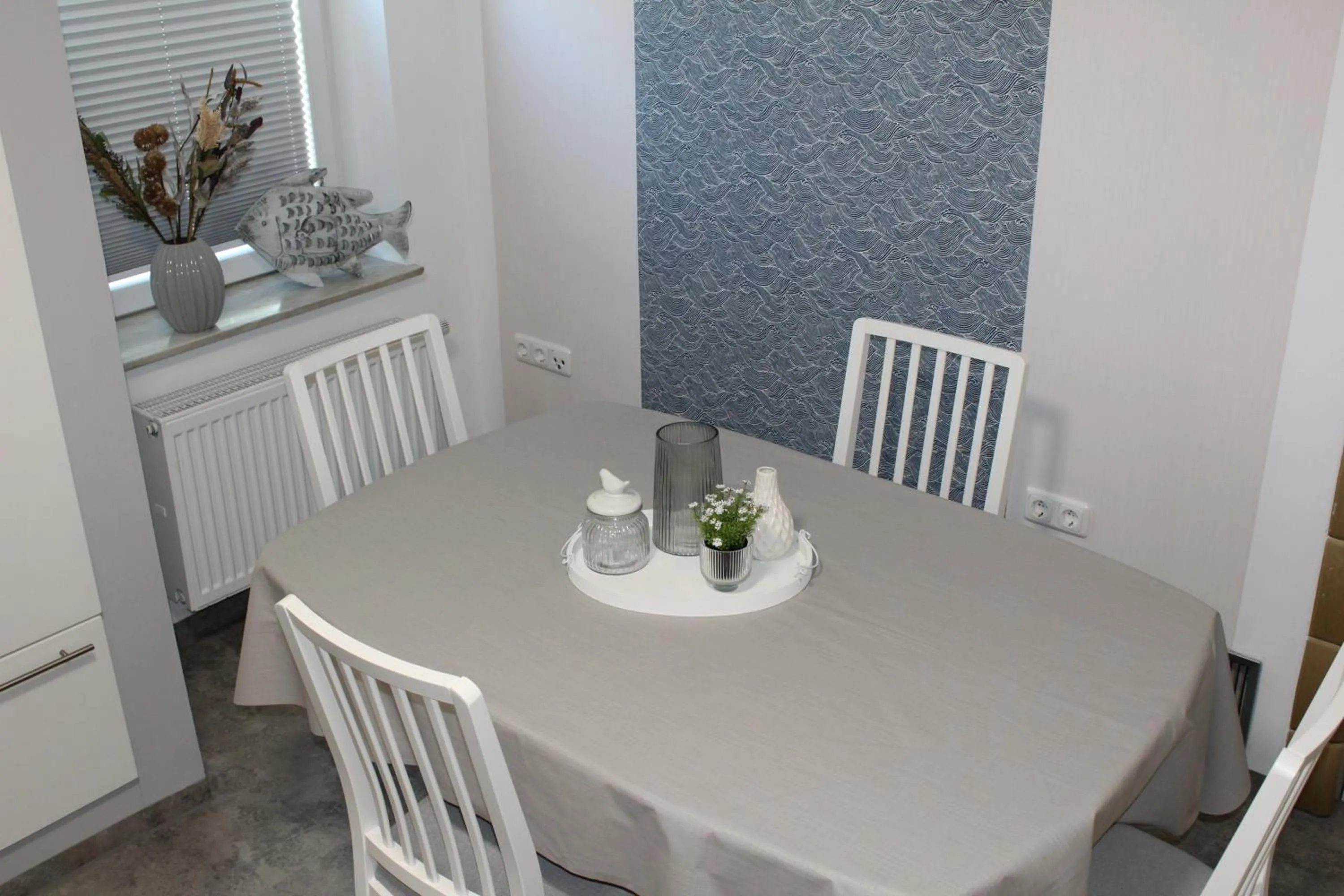Communal kitchen in Monteurwohnung Ferienwohnung Rose in Isenbüttel Nähe Gifhorn, Wolfsburg, Braunschweig