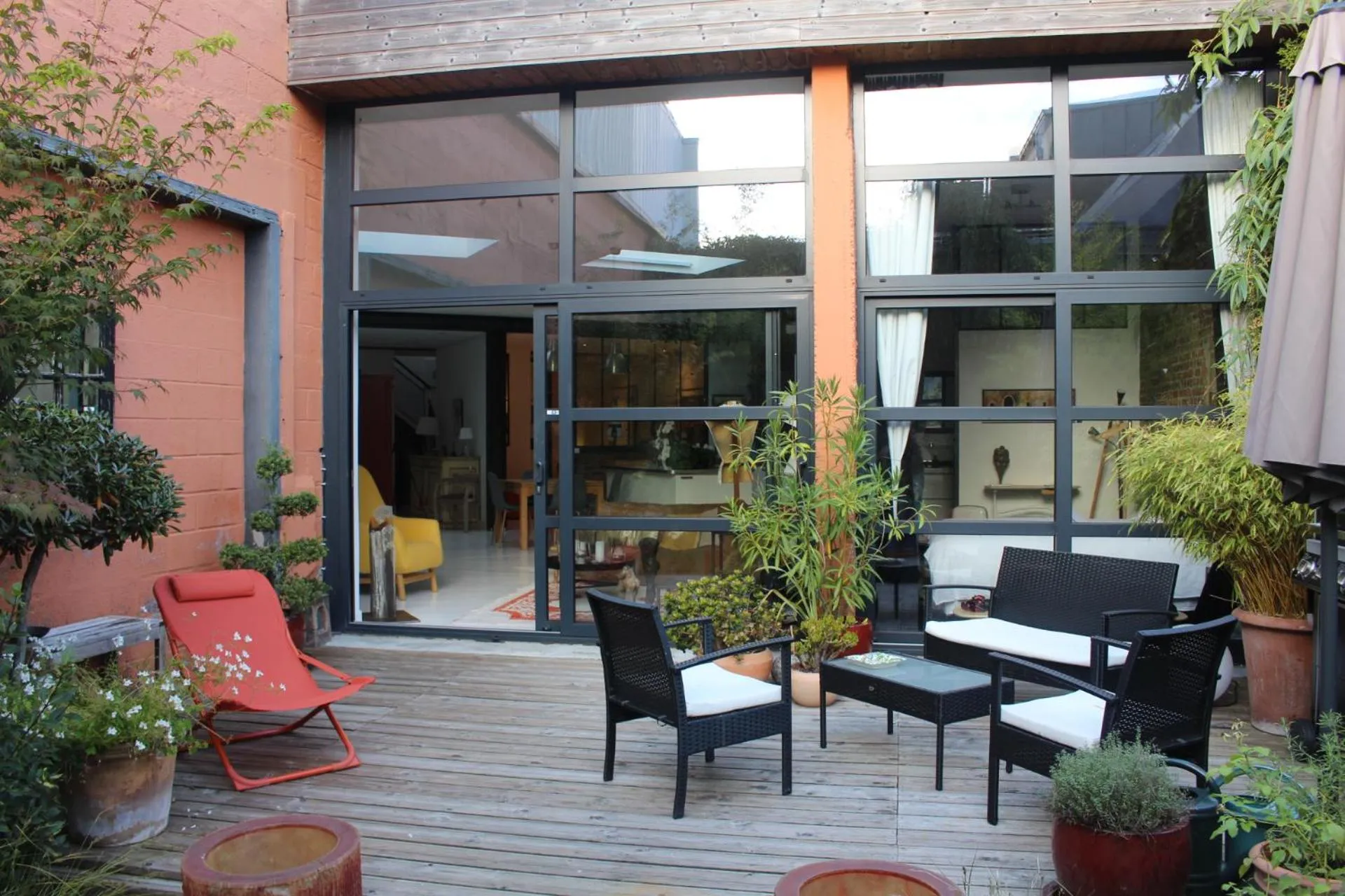 Patio in Chambre d'hôtes la Teinturerie