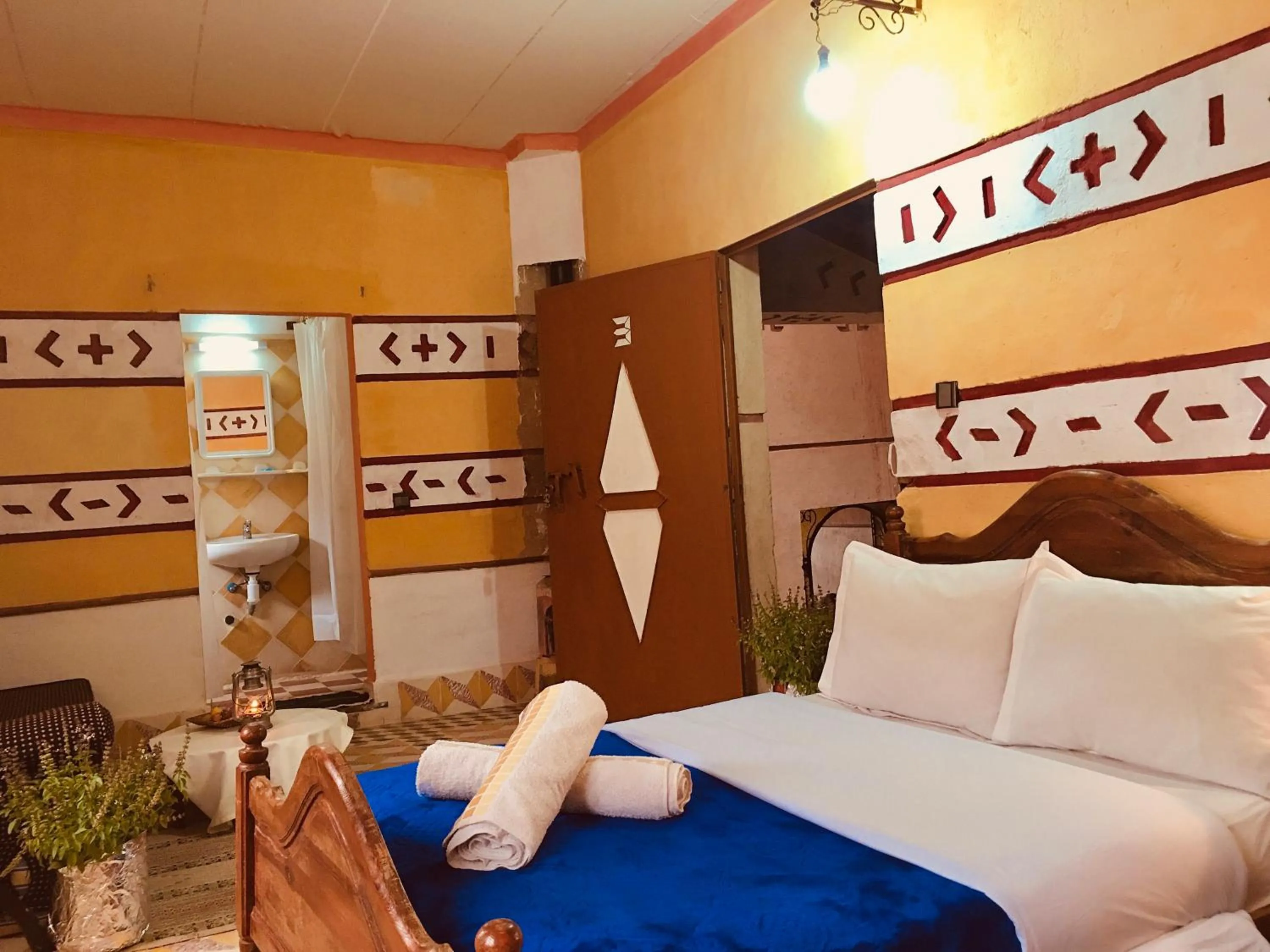 Bed in Hôtel panoramique de la vallée