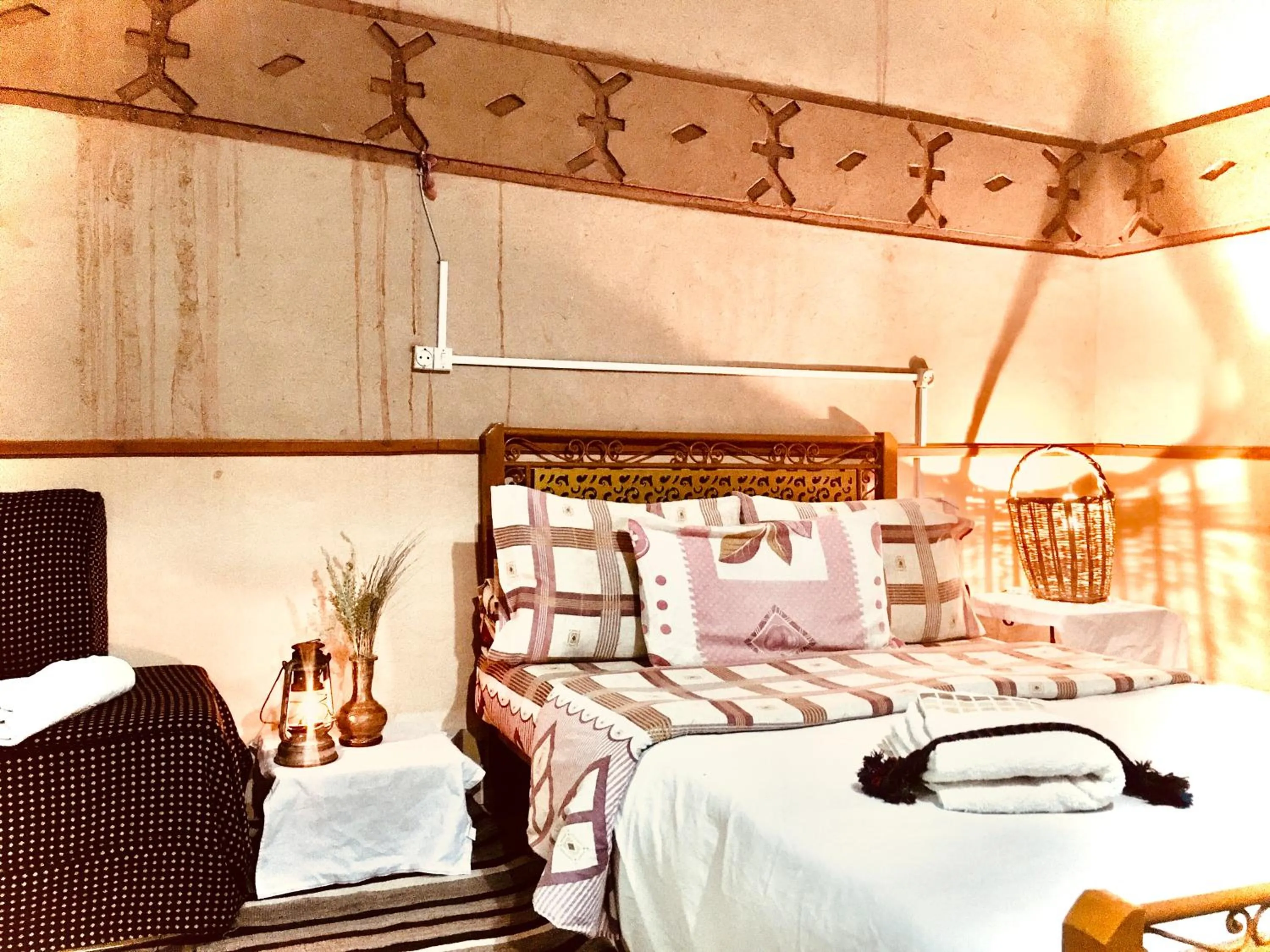 Bed in Hôtel panoramique de la vallée