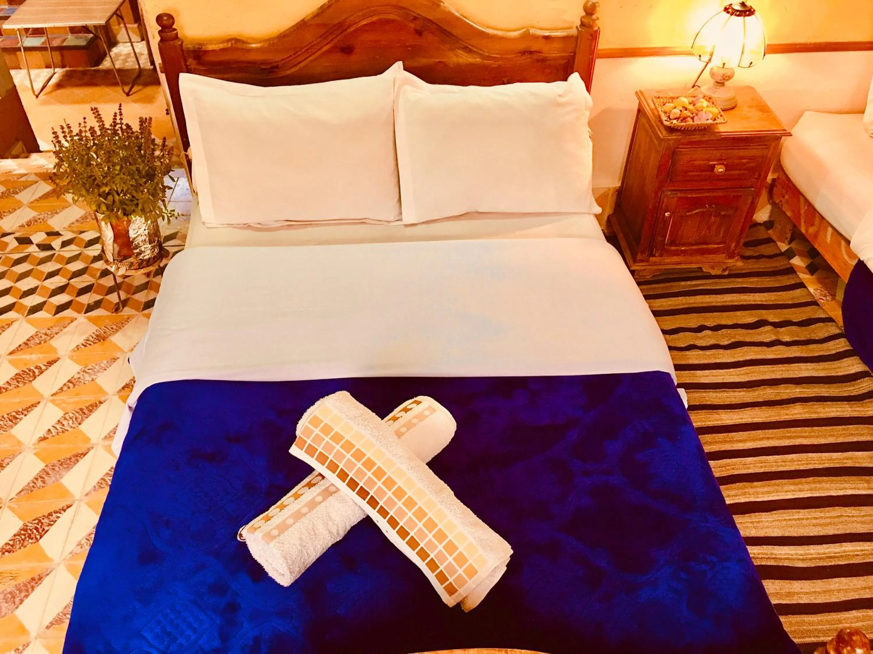 Bed in Hôtel panoramique de la vallée