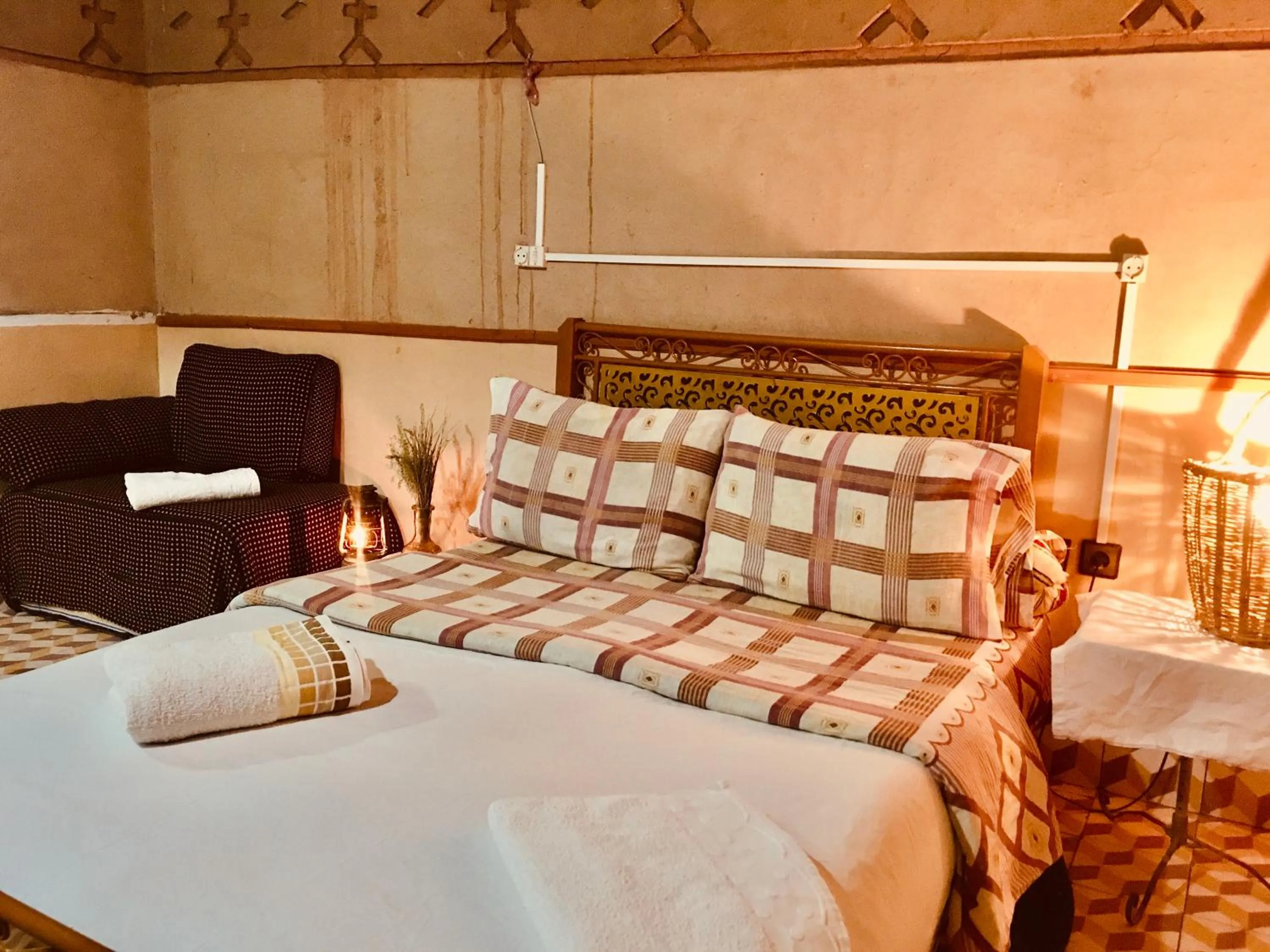 Bed in Hôtel panoramique de la vallée