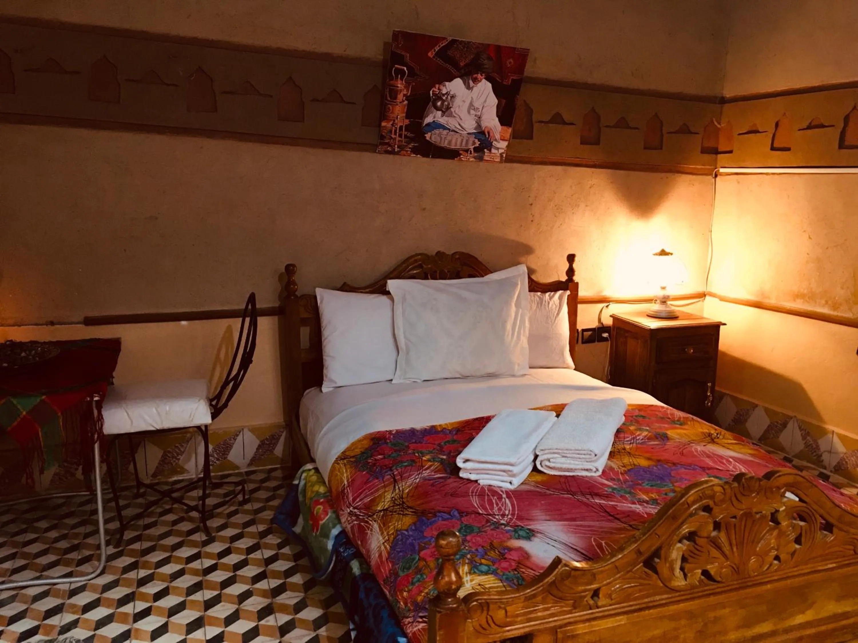 Bed in Hôtel panoramique de la vallée