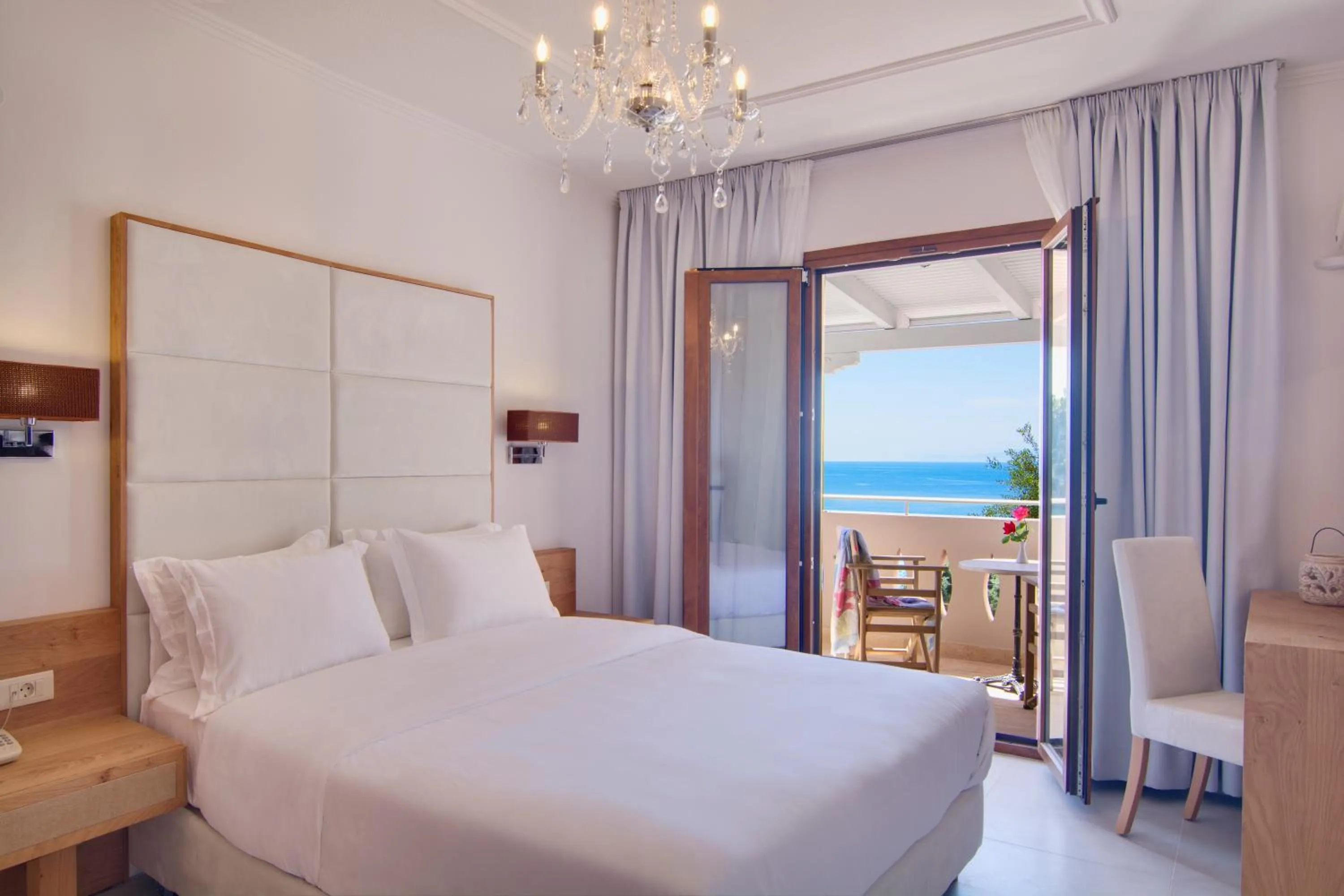 Bed in Valtos Beach Hotel