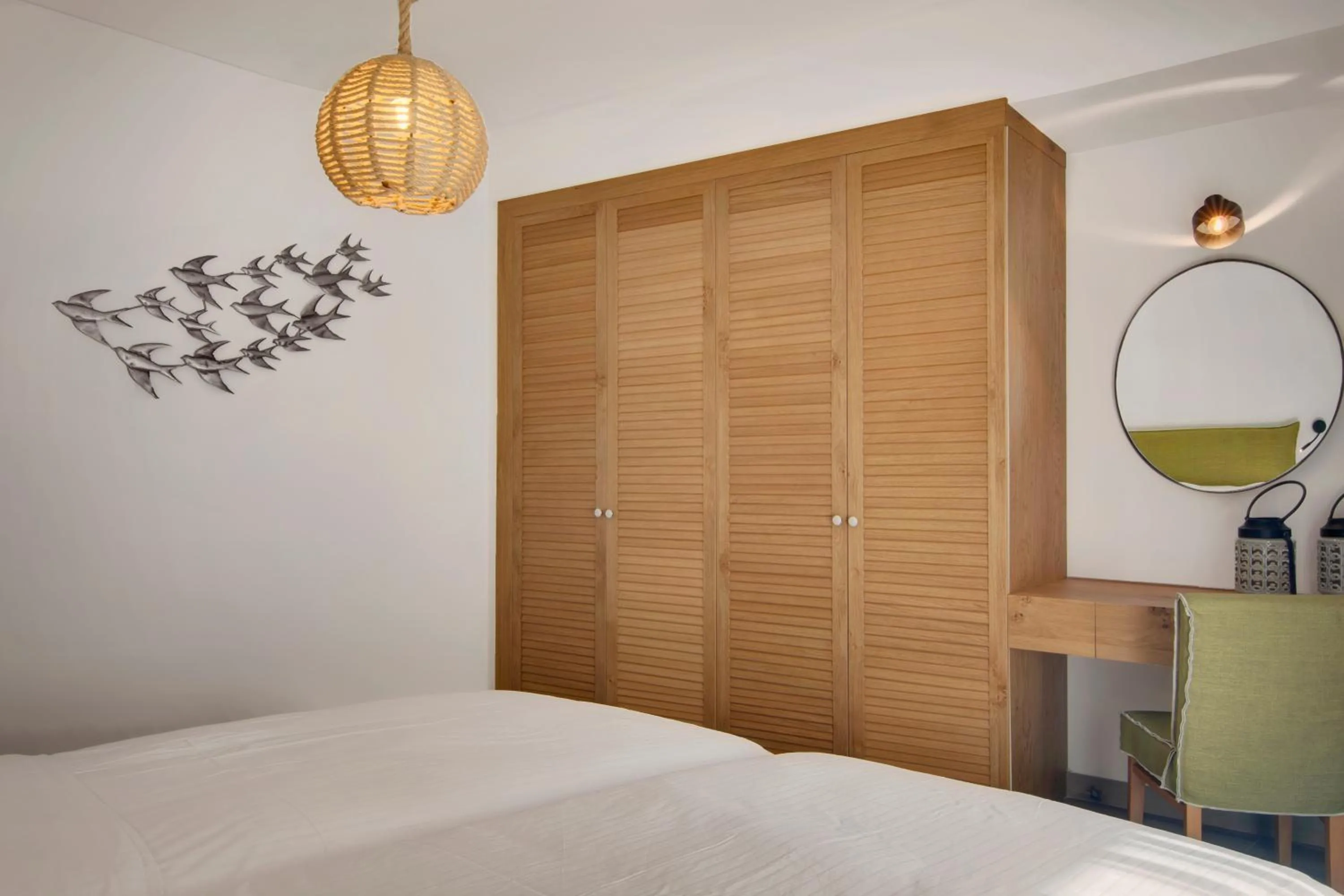 Decorative detail, Bed in Valtos Beach Hotel