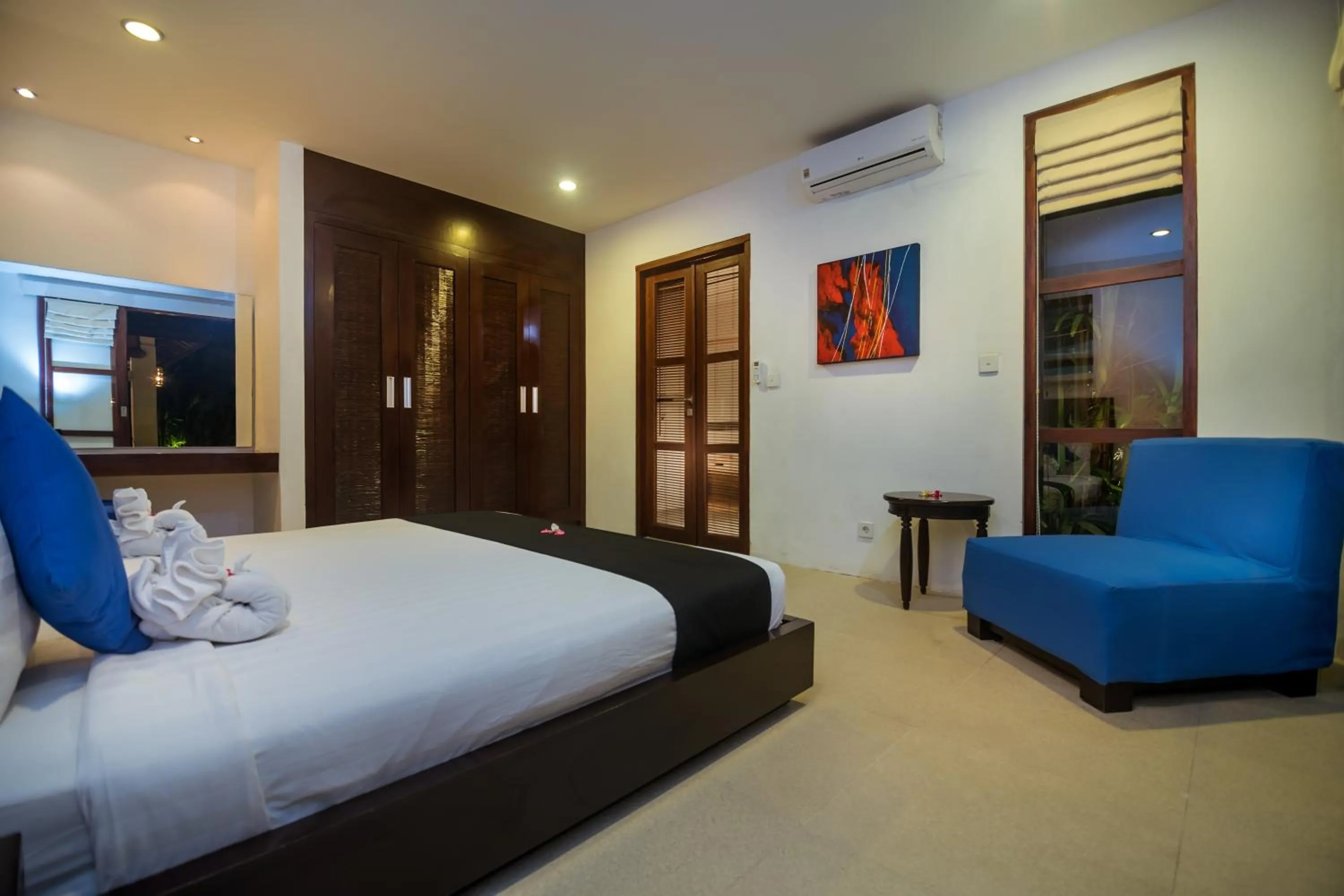 Bedroom, Bed in Arama Riverside 5 Bedrooms by Villas Direct Bali