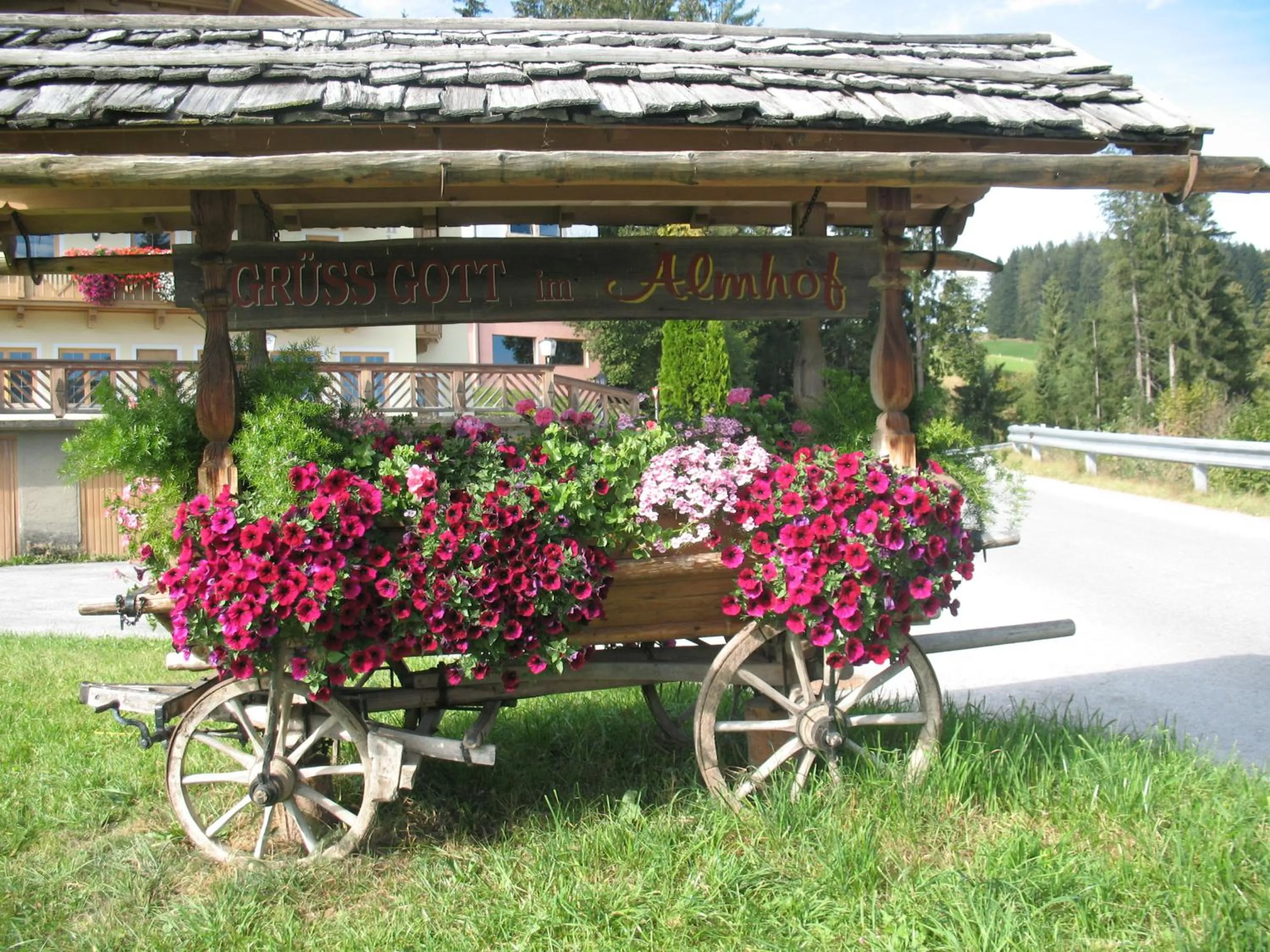 Garden in Gasthof Almhof