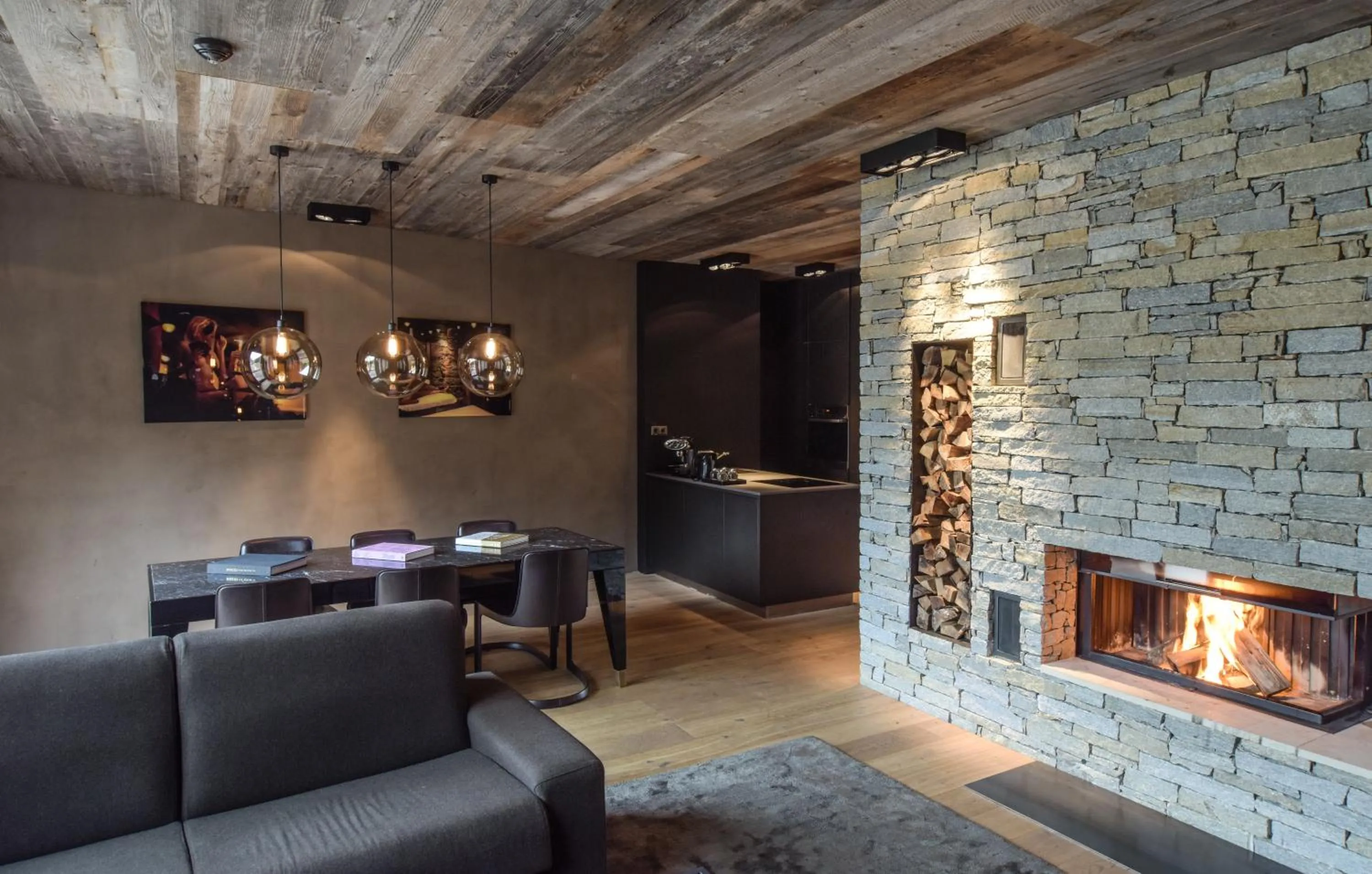 Kitchen or kitchenette in Hotel Zhero – Ischgl/Kappl