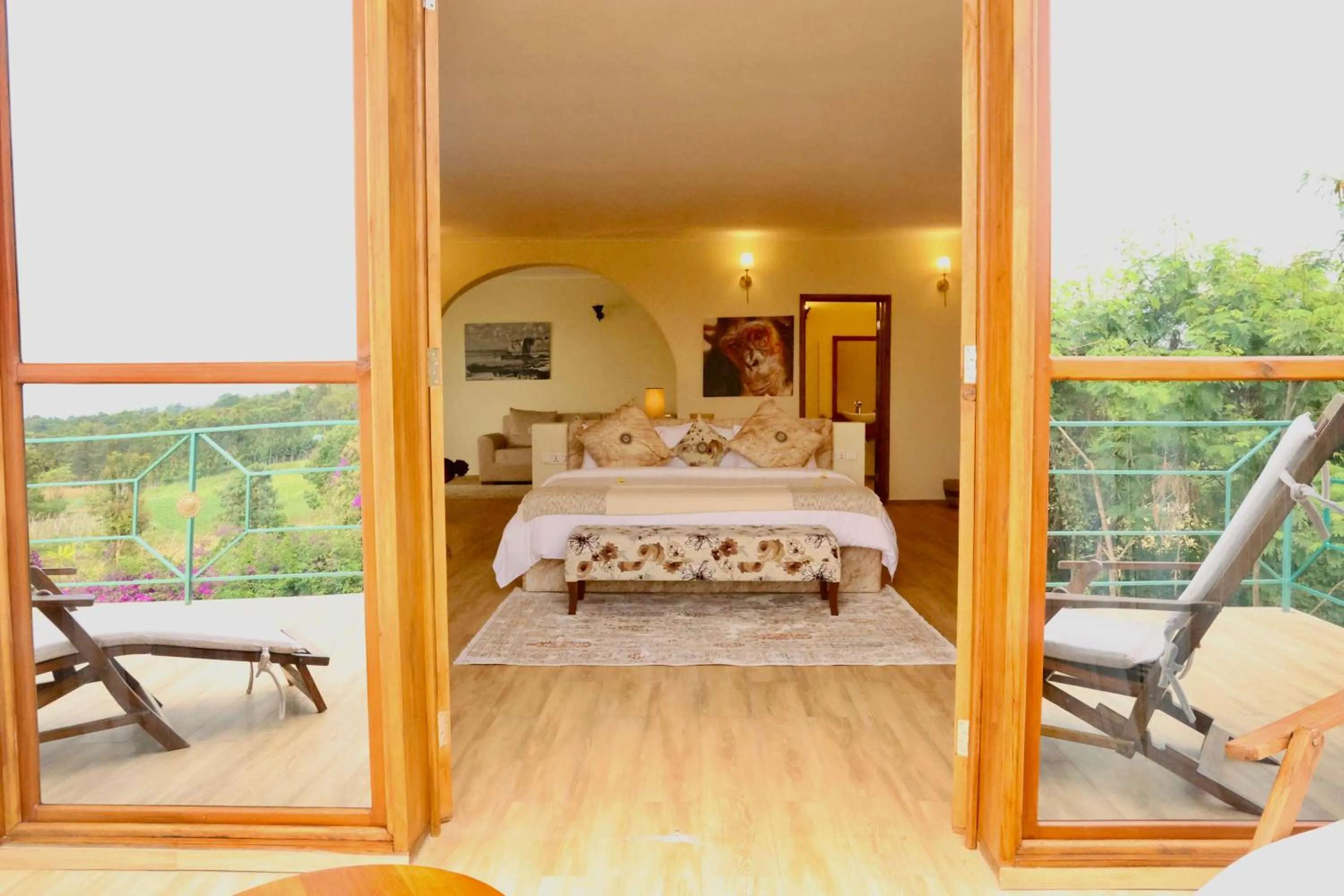 Bed in Pink Flamingo Boutique Hotel