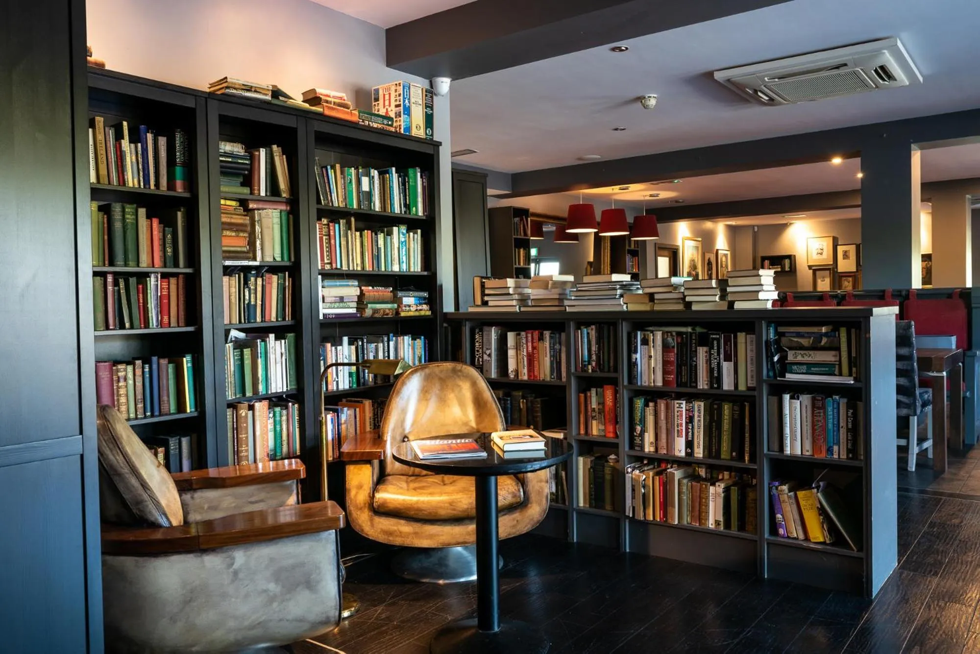 Library in Cliffs of Moher Hotel