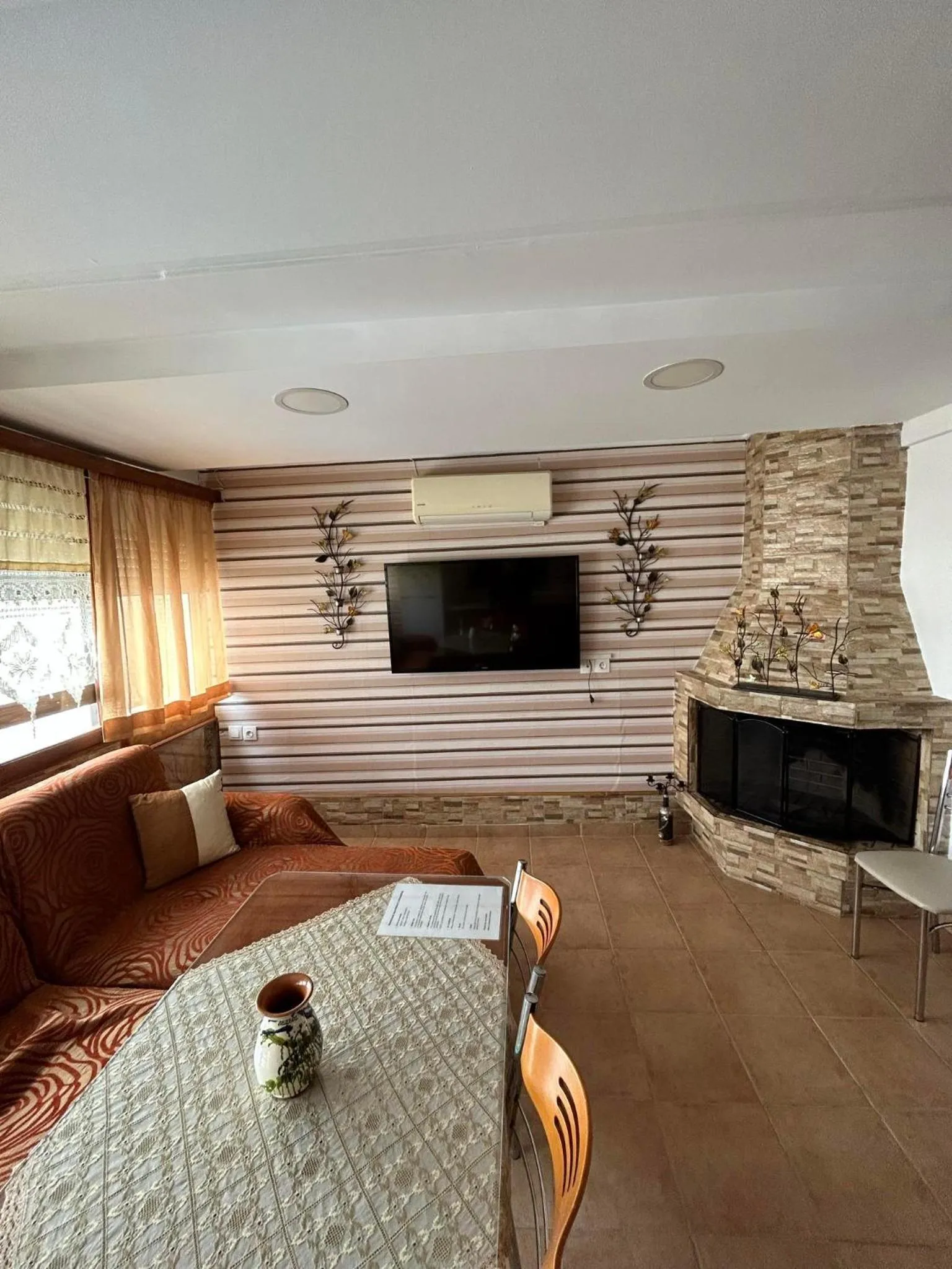 Seating area in Villa Markos